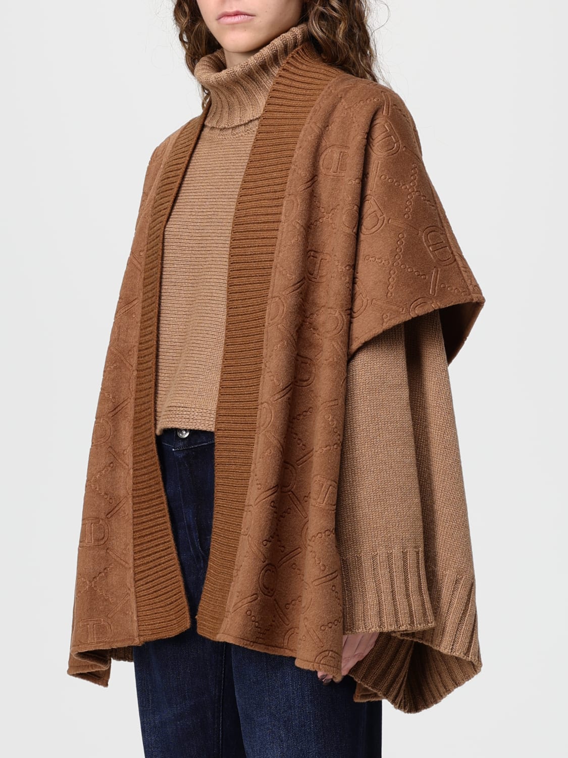 TWINSET JERSEY: Capa mujer Twinset, Nata - Img 3