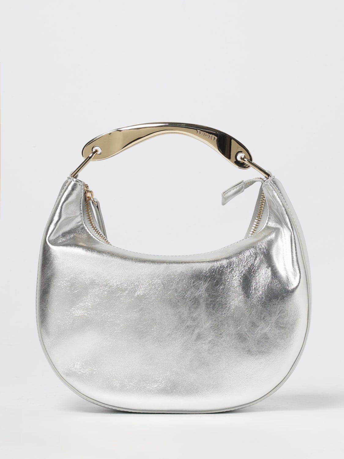 TWINSET HANDBAG: Shoulder bag woman Twinset, Silver - Img 1