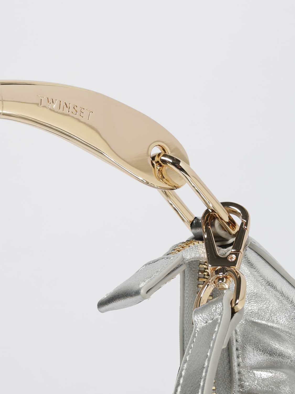 TWINSET HANDBAG: Shoulder bag woman Twinset, Silver - Img 3