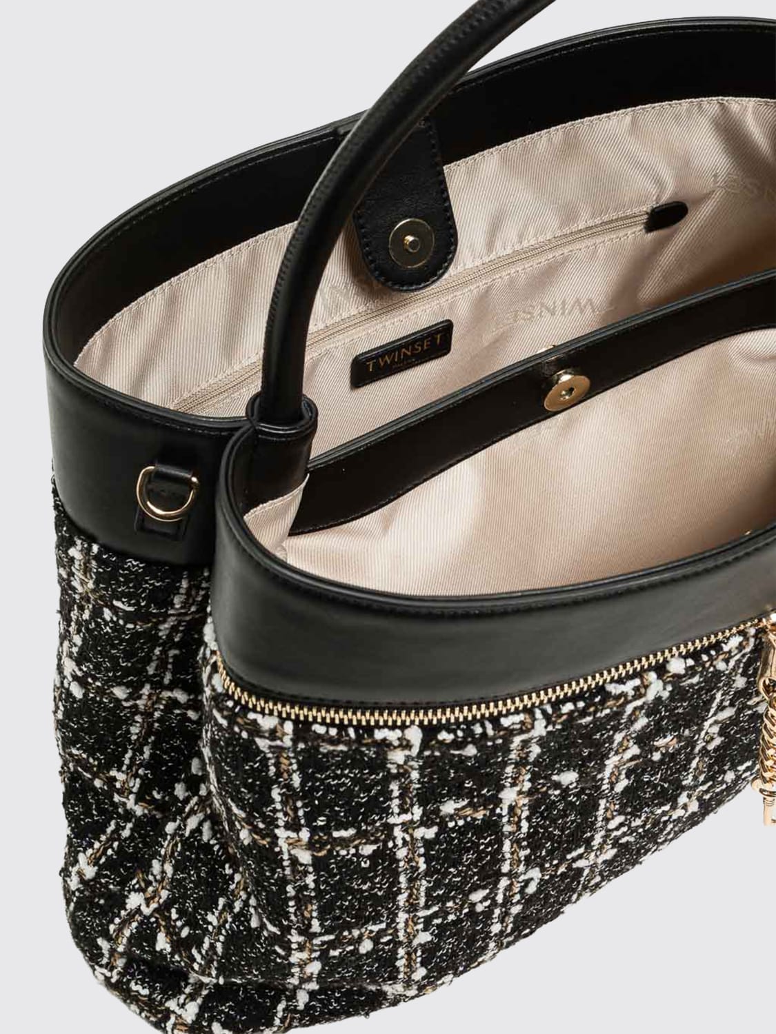 TWINSET BOLSO DE MANO: Bolso de hombro mujer Twinset, Hielo - Img 3