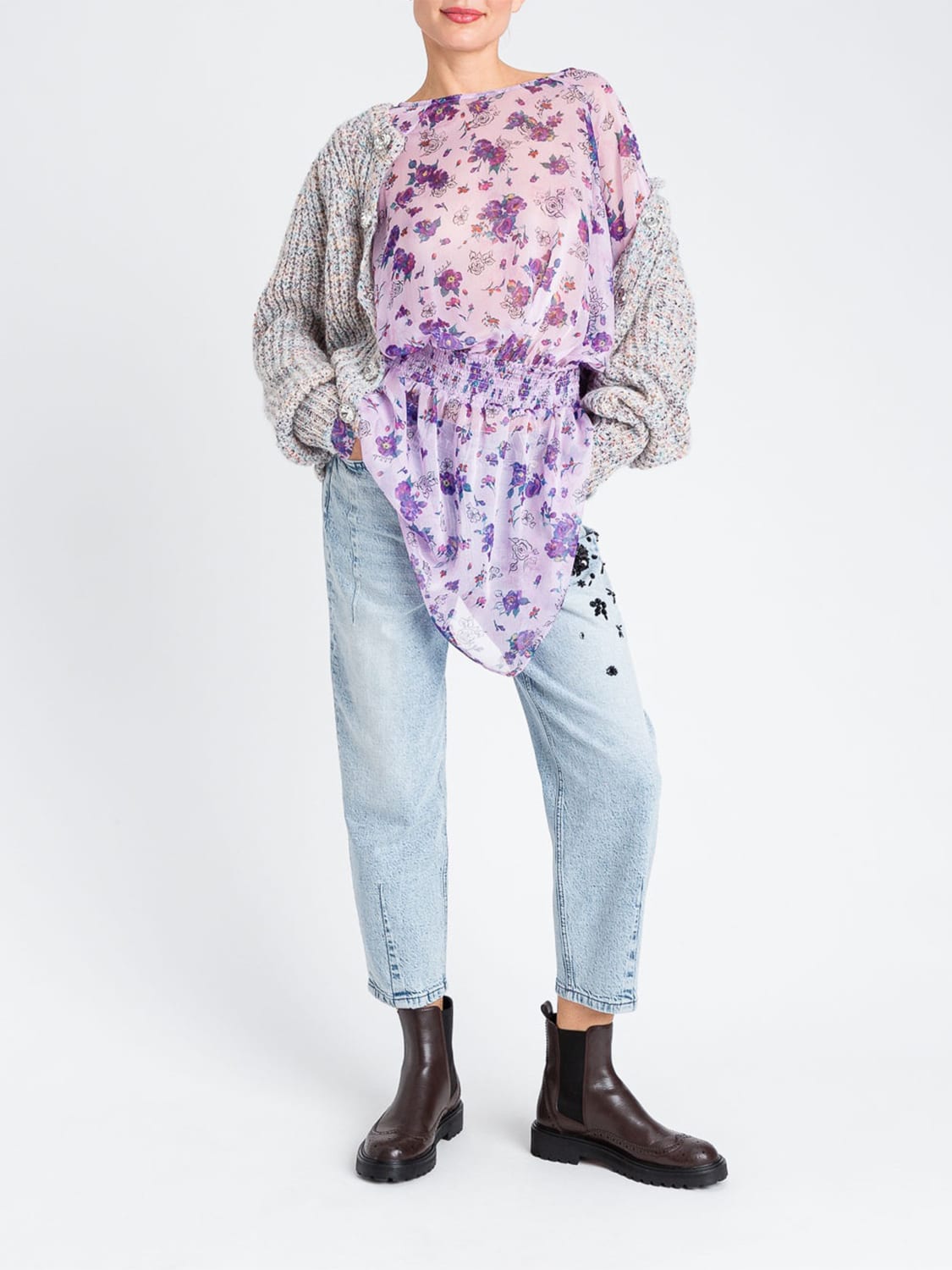 TWINSET ACTITUDE PULLOVER: Pullover damen Twinset Actitude, Bunt - Img 2