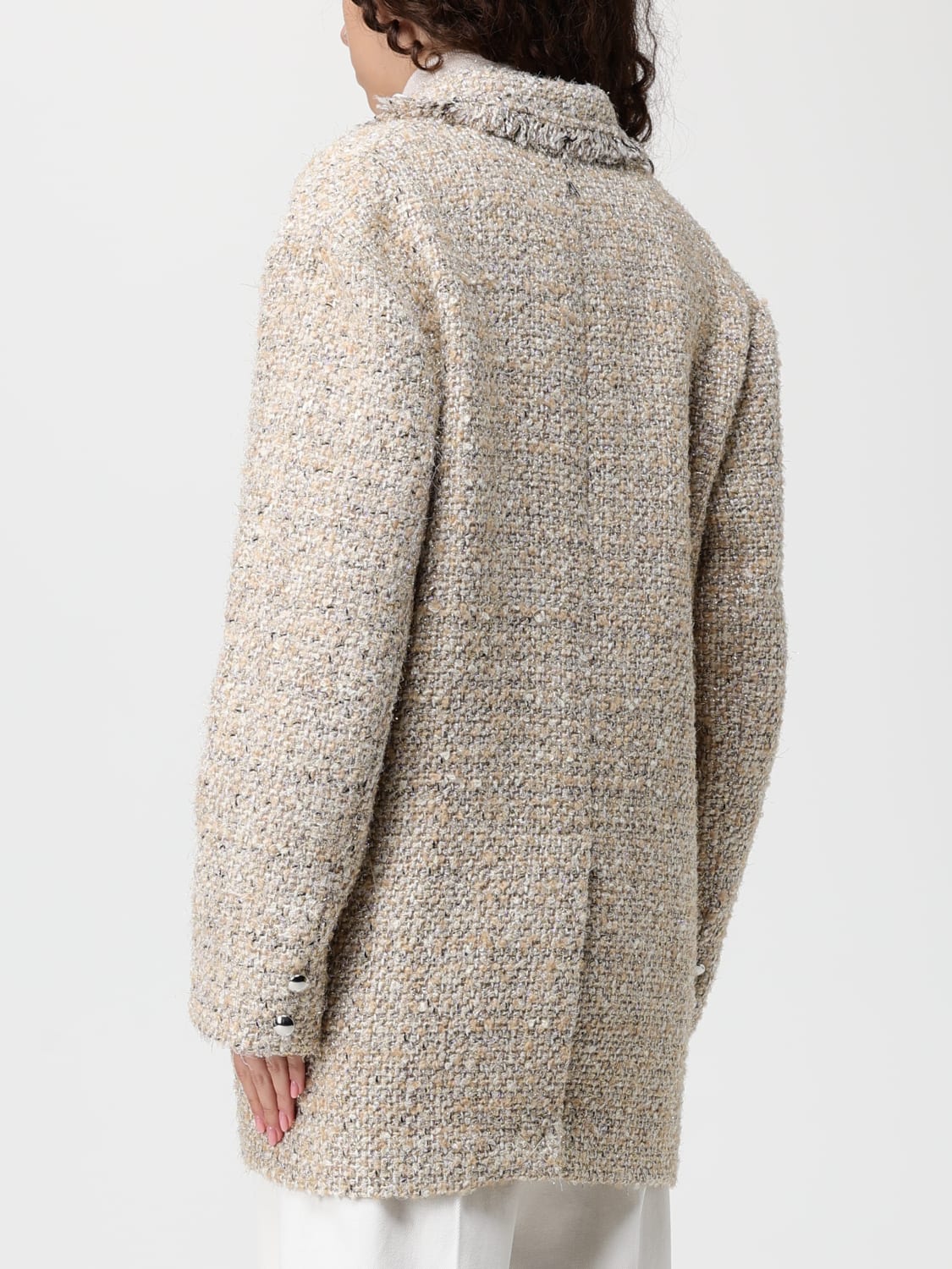 TWINSET ACTITUDE MANTEL: Mantel damen Twinset Actitude, Gold - Img 2