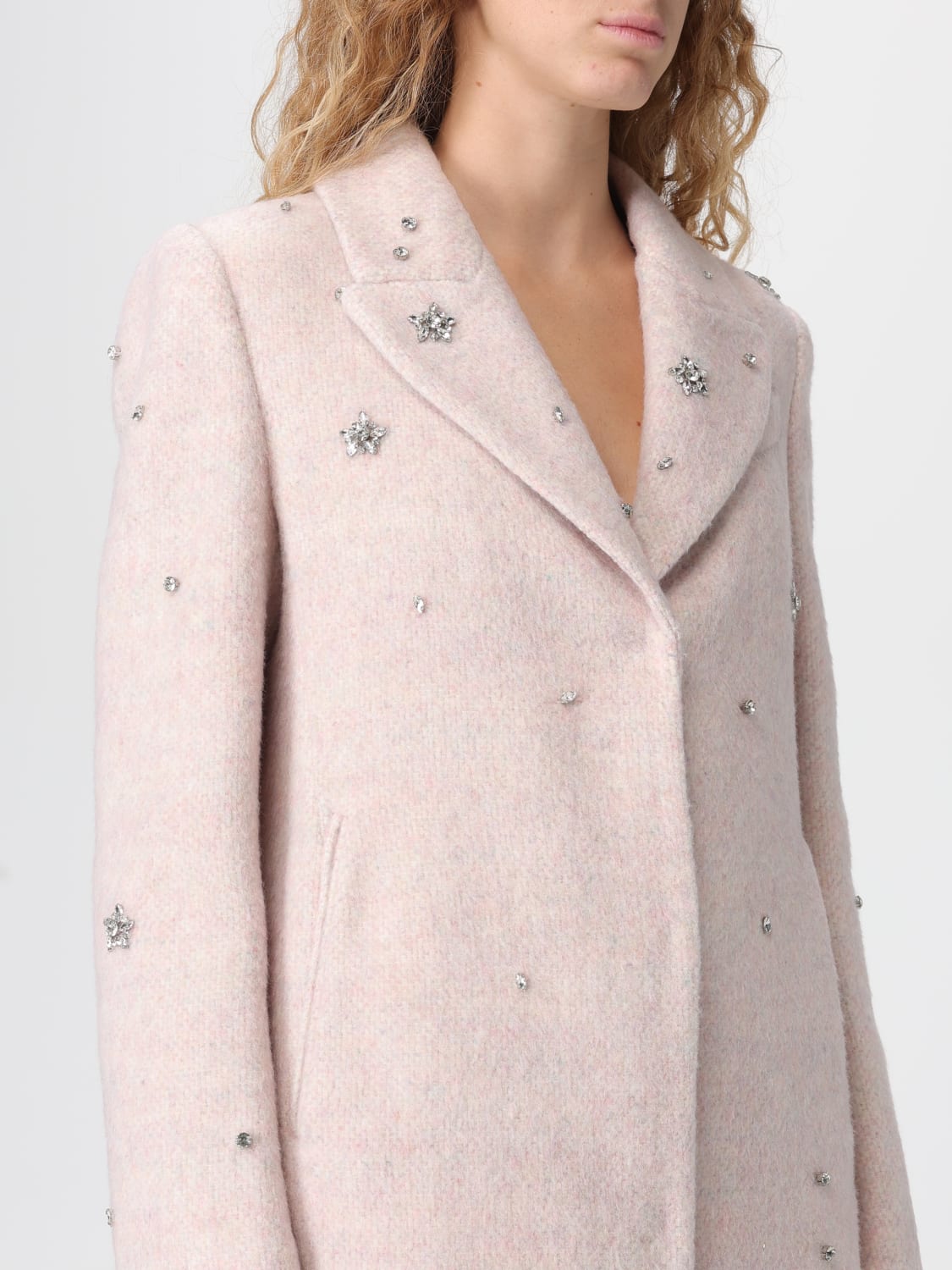 TWINSET ACTITUDE MANTEL: Mantel damen Twinset Actitude, Pink - Img 4