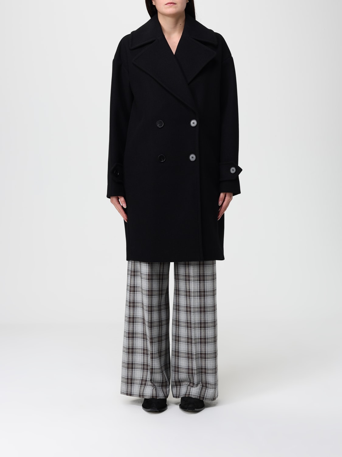 TWINSET ACTITUDE MANTEL: Mantel damen Twinset Actitude, Schwarz - Img 1