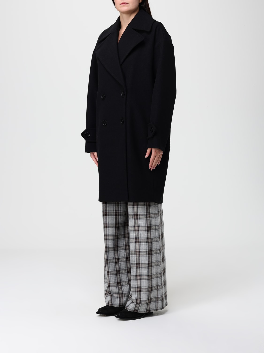 TWINSET ACTITUDE MANTEL: Mantel damen Twinset Actitude, Schwarz - Img 3