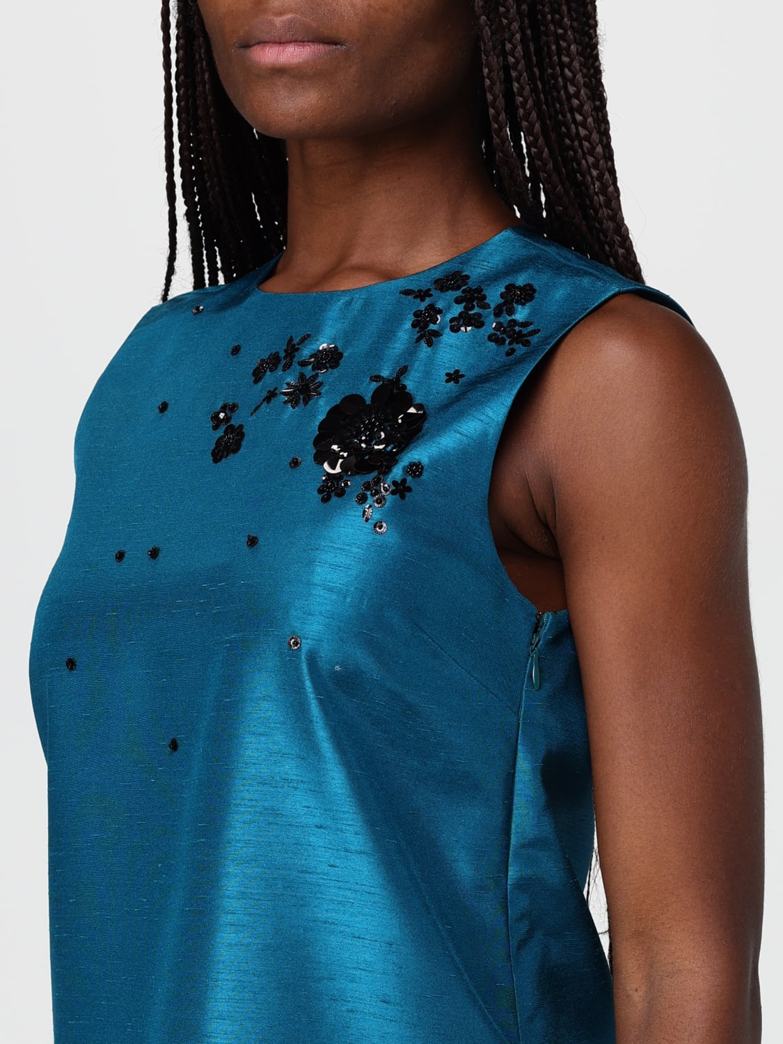 TWINSET ACTITUDE 连衣裙: 连衣裙 女士 Twinset Actitude, 凫绿 - Img 3