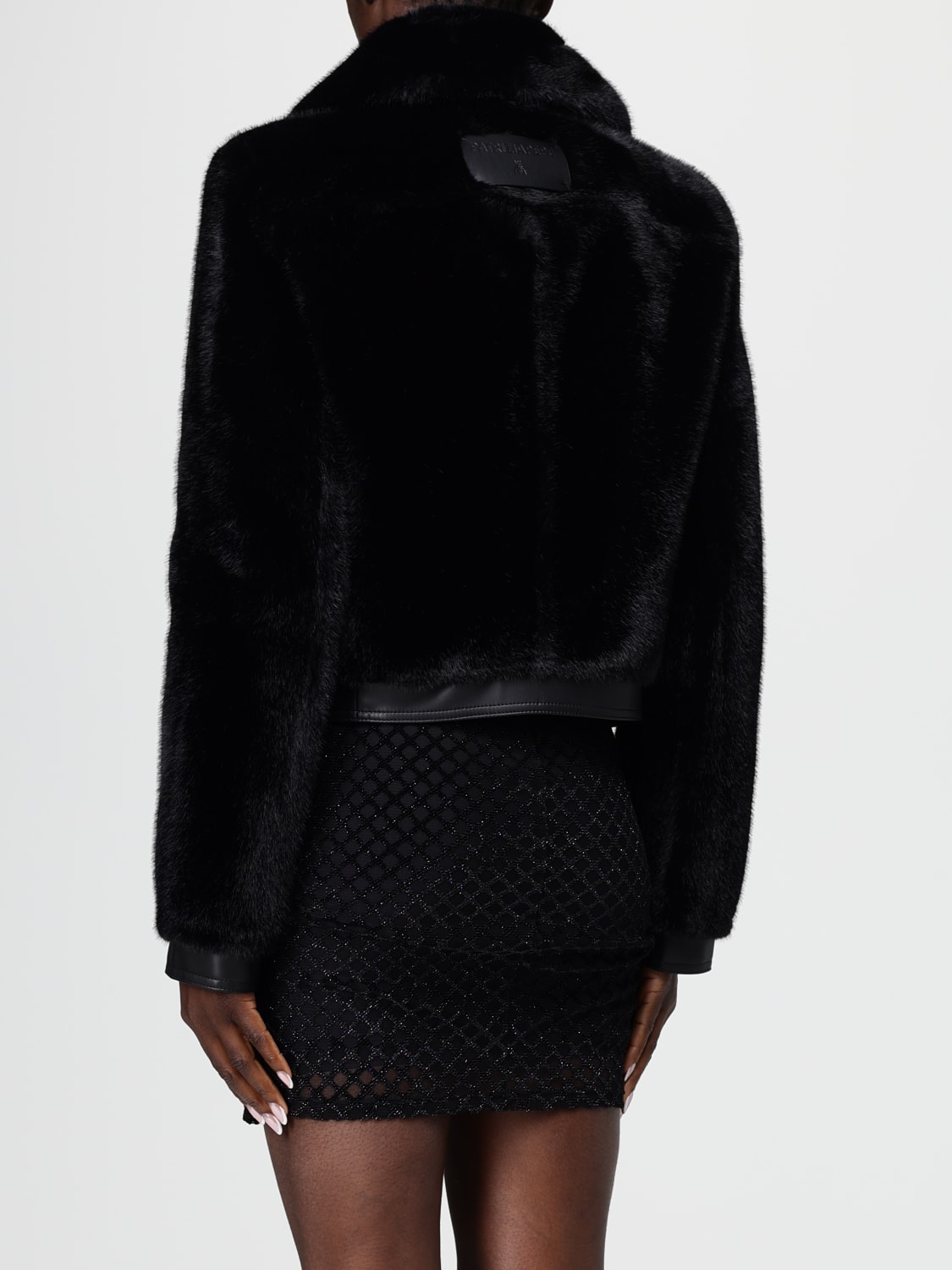 PATRIZIA PEPE PELLICCIA: Giacca Patrizia Pepe in pelliccia sintetica , Nero - Img 2