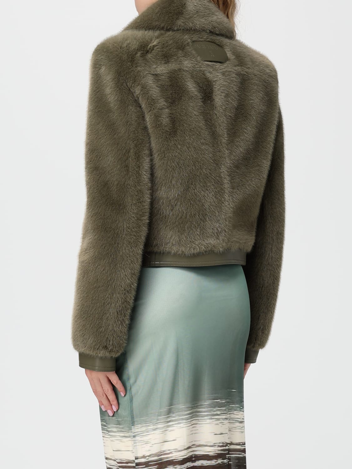 PATRIZIA PEPE FOURRURE: Veste femme Patrizia Pepe, Vert Militaire - Img 2