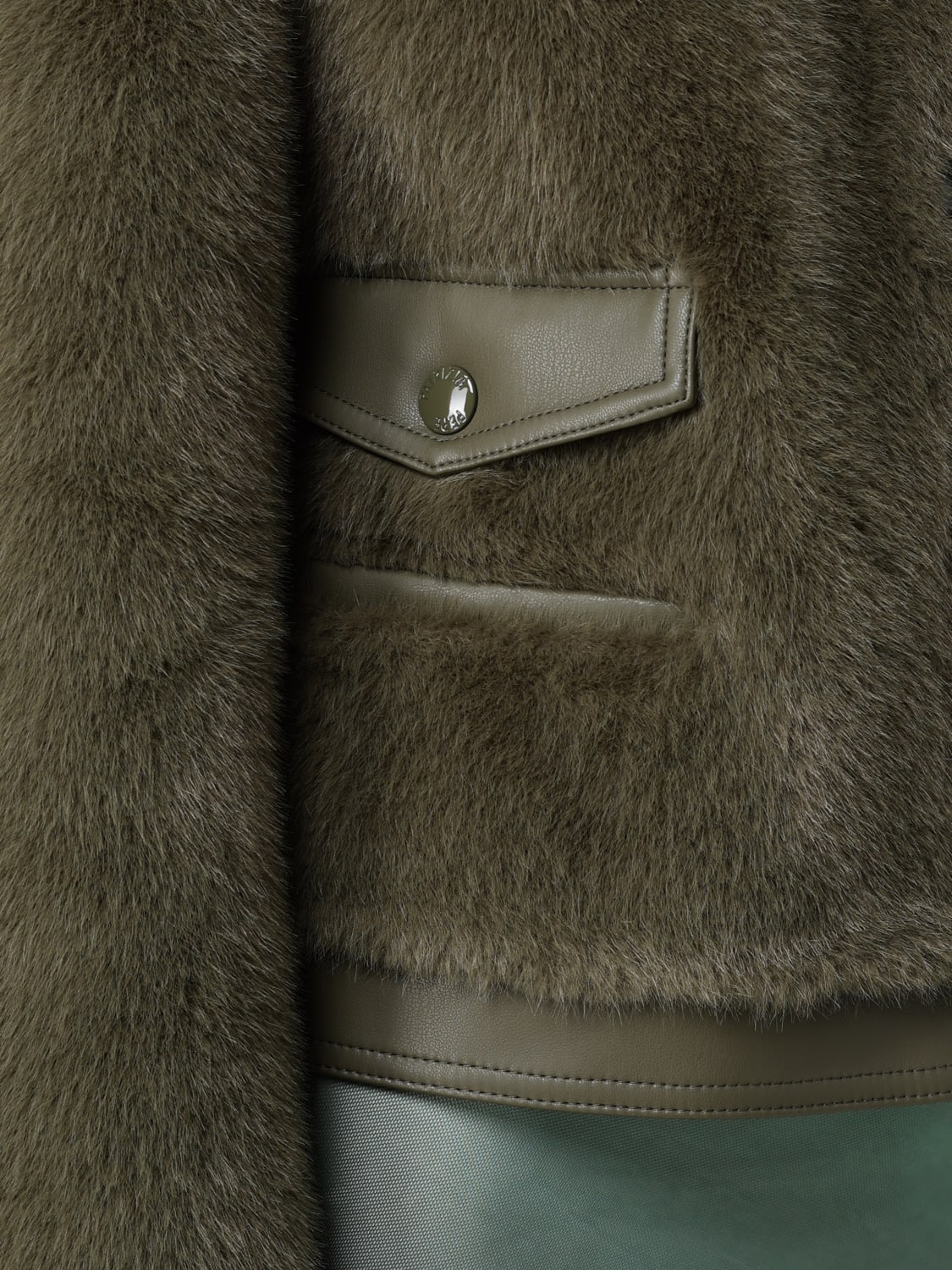 PATRIZIA PEPE FOURRURE: Veste femme Patrizia Pepe, Vert Militaire - Img 4