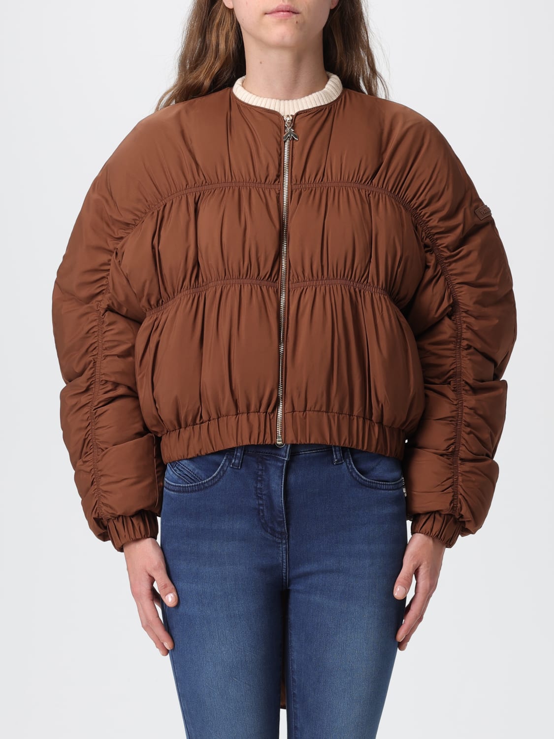 PATRIZIA PEPE JACKET: Jacket woman Patrizia Pepe, Brown - Img 1