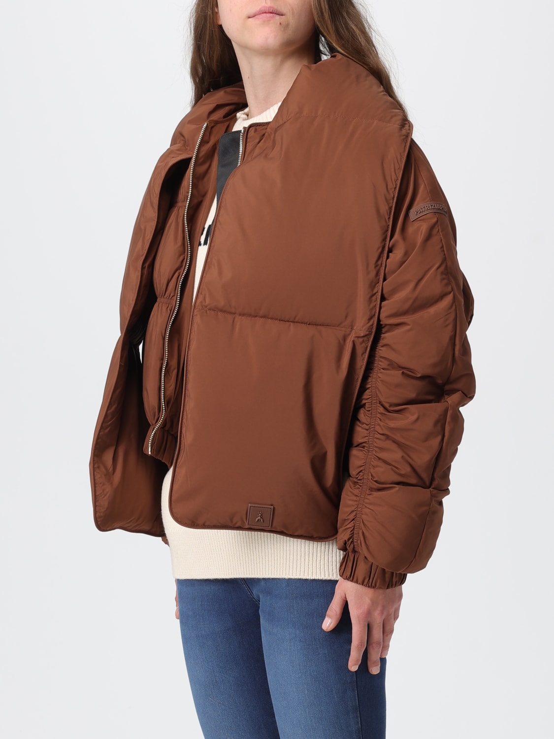 PATRIZIA PEPE JACKET: Jacket woman Patrizia Pepe, Brown - Img 3