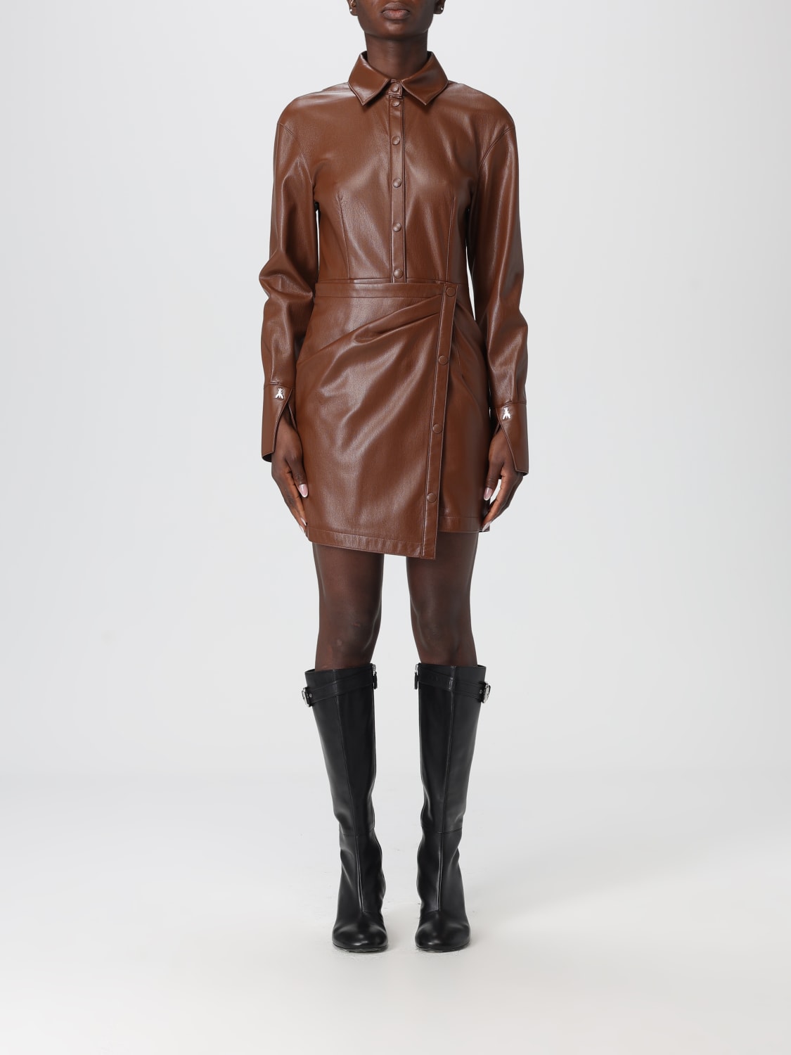 PATRIZIA PEPE DRESS: Dress woman Patrizia Pepe, Brown - Img 1