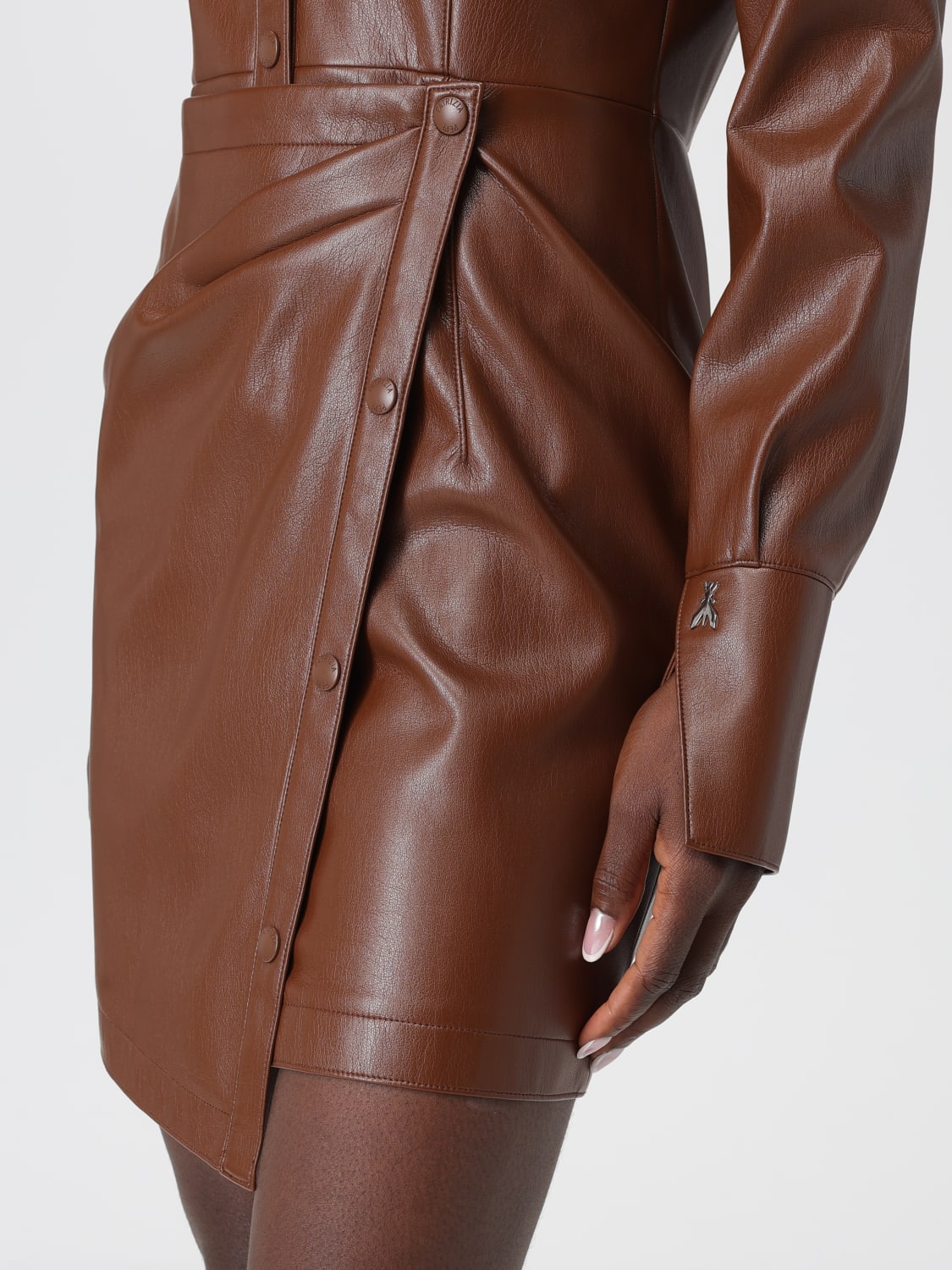 PATRIZIA PEPE DRESS: Dress woman Patrizia Pepe, Brown - Img 3
