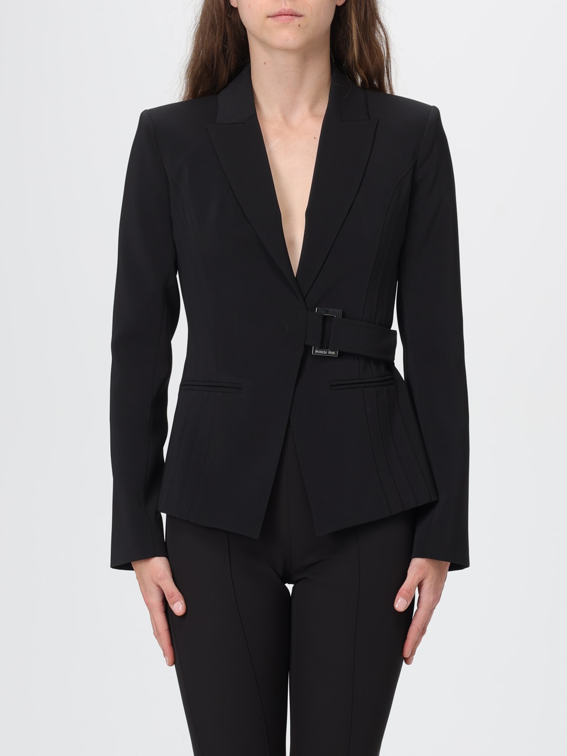PATRIZIA PEPE JACKET: Blazer woman Patrizia Pepe, Black - Img 1