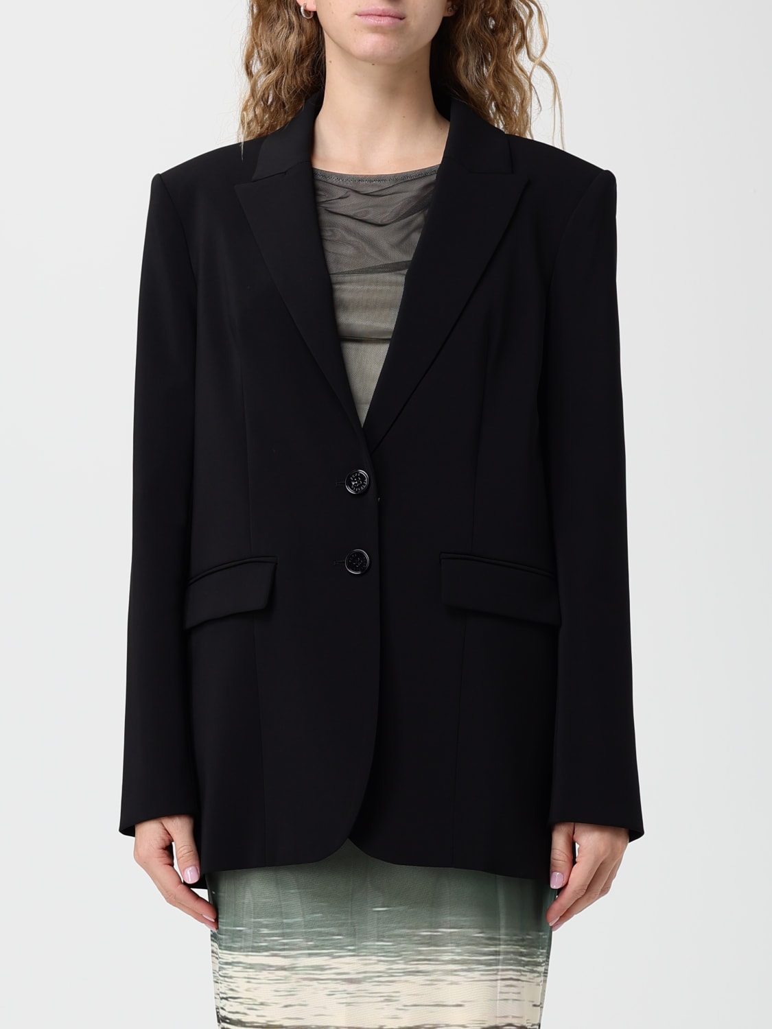 PATRIZIA PEPE JACKET: Blazer woman Patrizia Pepe, Black - Img 1
