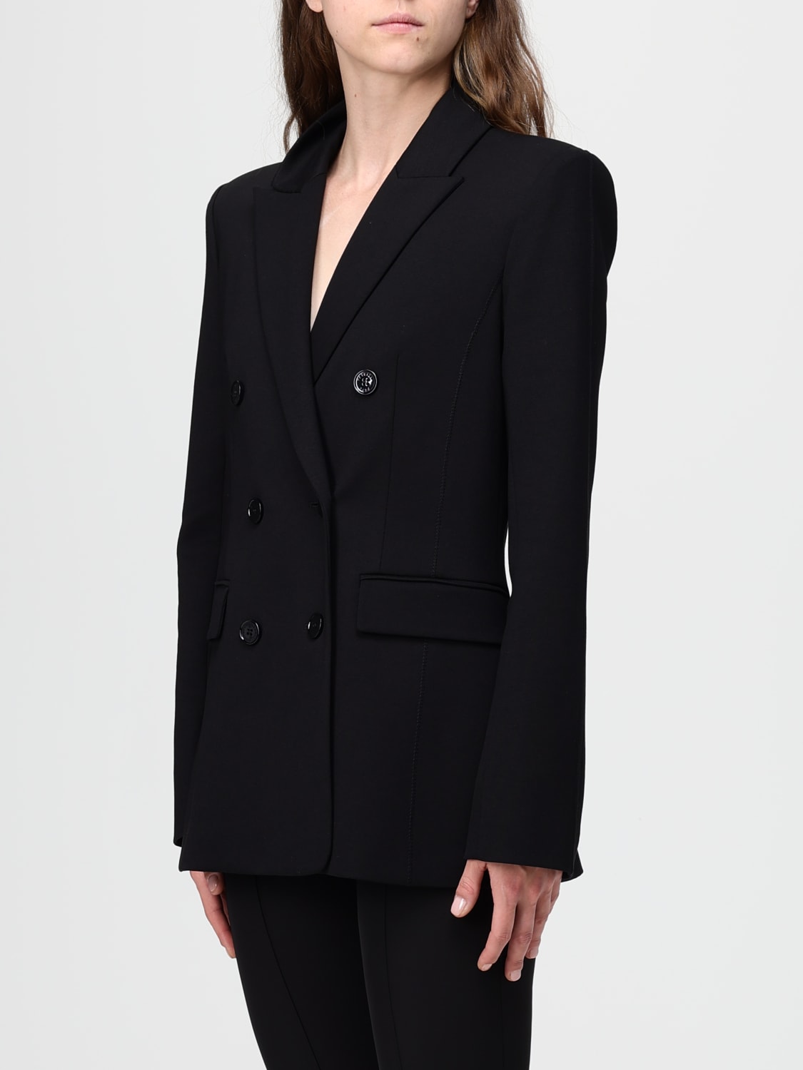 PATRIZIA PEPE CHAQUETA: Americana mujer Patrizia Pepe, Negro - Img 3