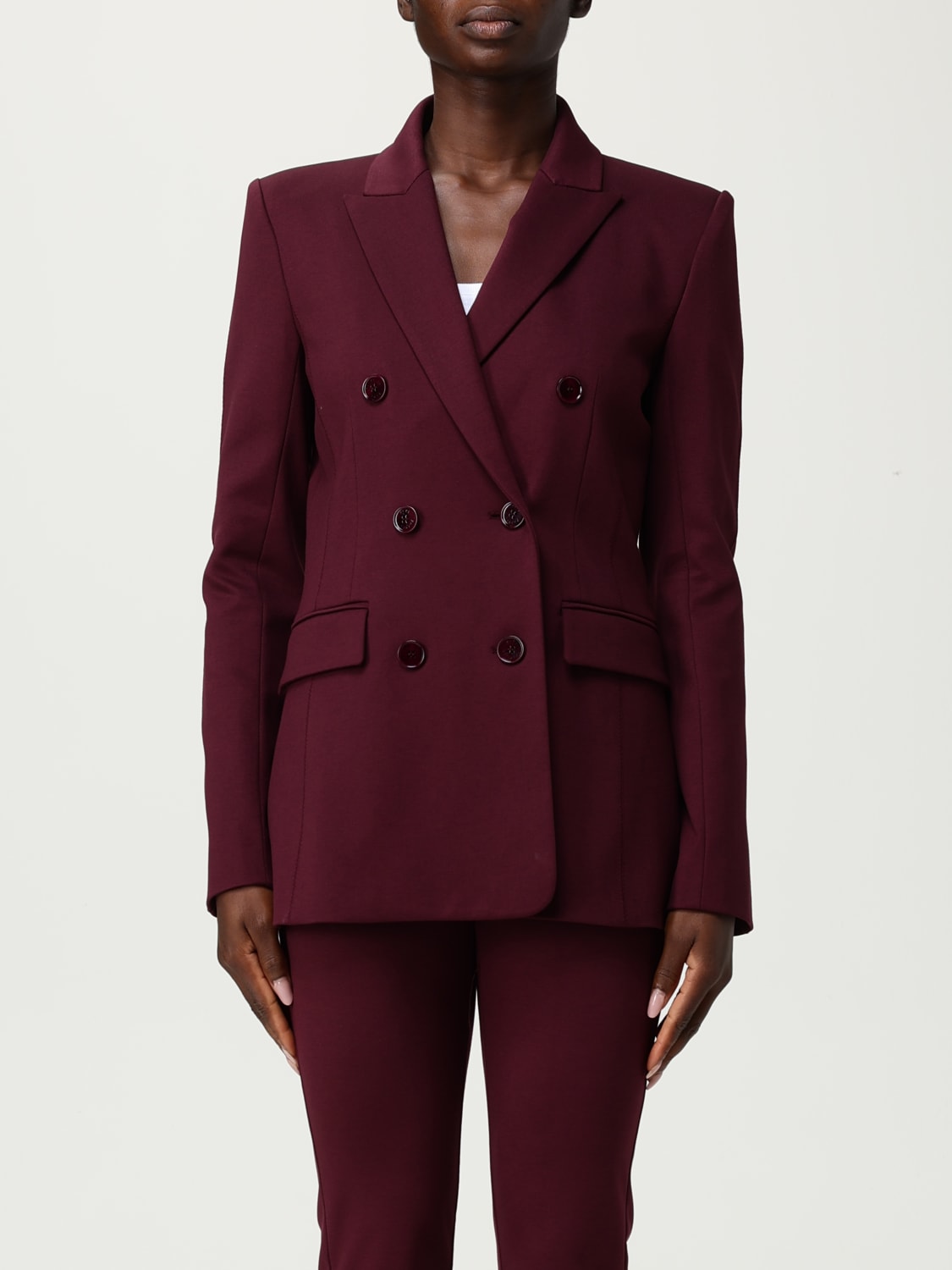 PATRIZIA PEPE VESTE: Blazer femme Patrizia Pepe, Bordeaux - Img 1