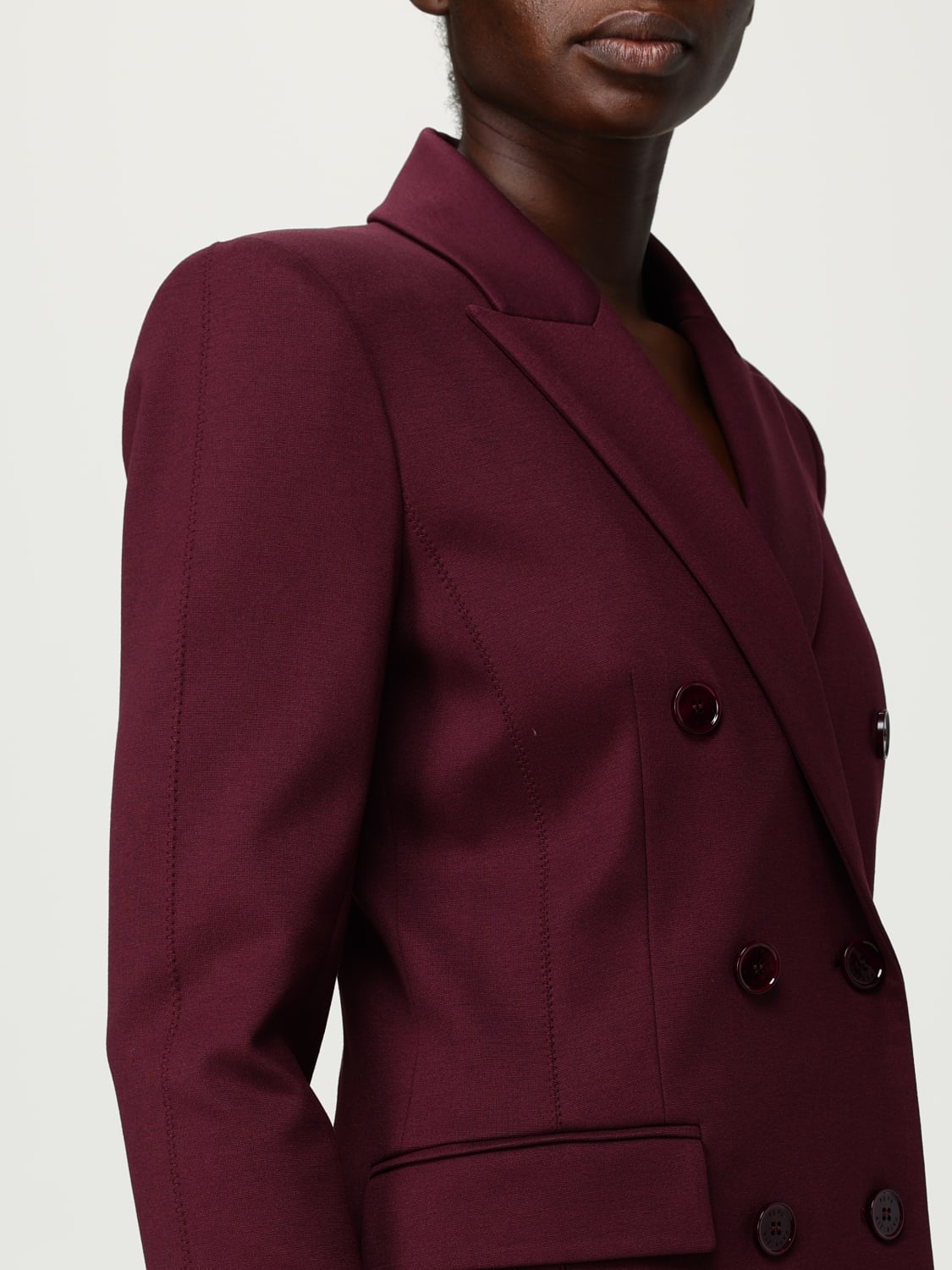 PATRIZIA PEPE VESTE: Blazer femme Patrizia Pepe, Bordeaux - Img 5