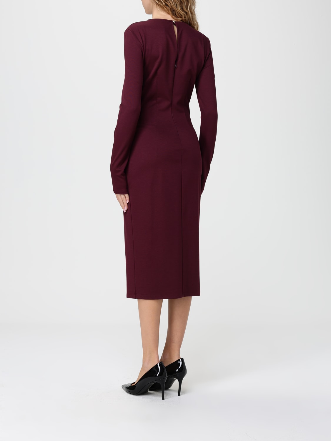 PATRIZIA PEPE DRESS: Dress woman Patrizia Pepe, Burgundy - Img 2