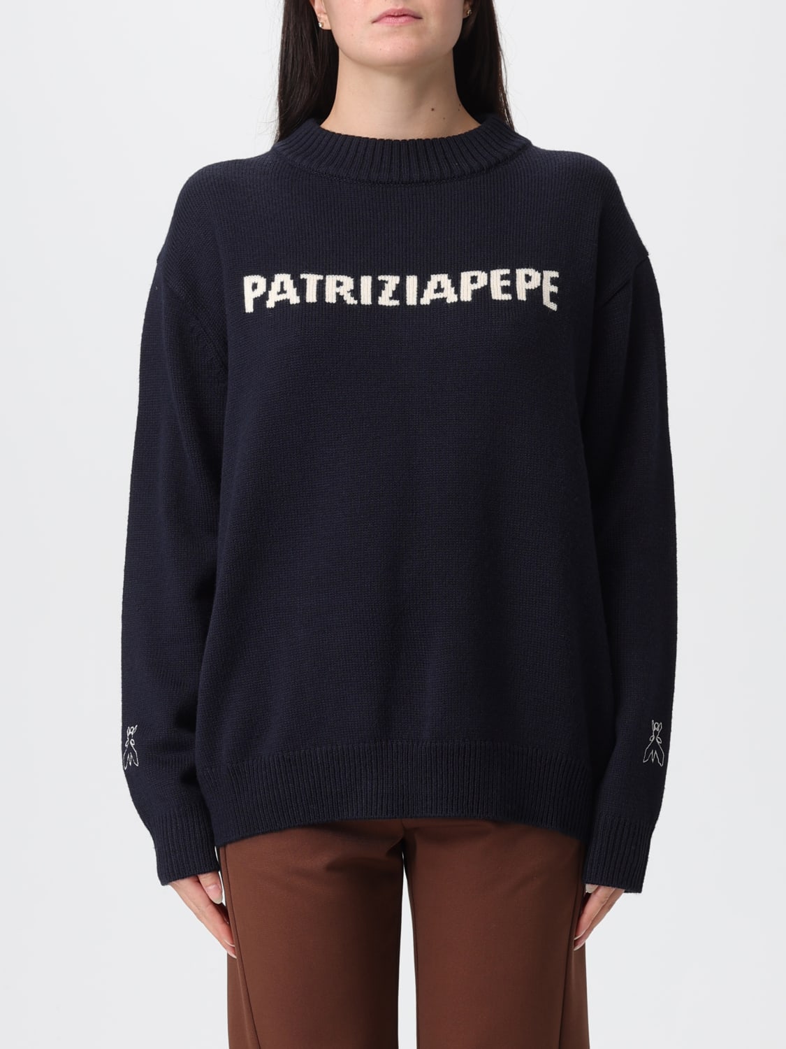 PATRIZIA PEPE SWEATER: Sweater woman Patrizia Pepe, Navy - Img 1