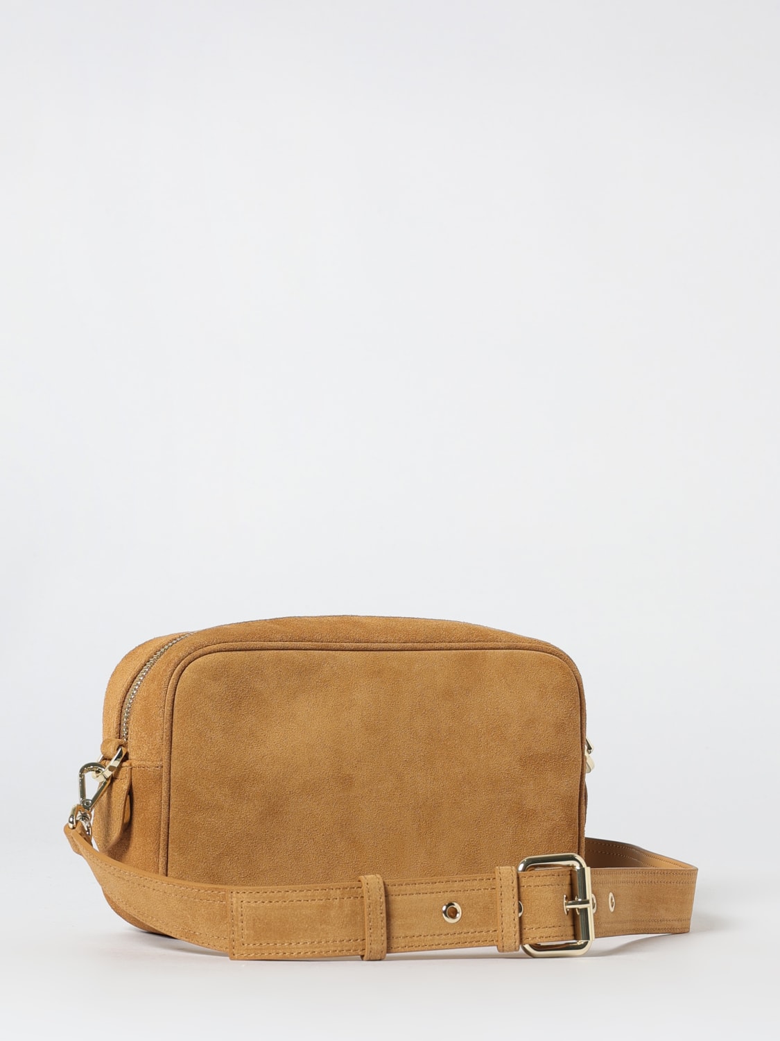 PATRIZIA PEPE BORSA A TRACOLLA: Borsa a tracolla (IM)Perfection Patrizia Pepe in pelle scamosciata, Naturale - Img 2