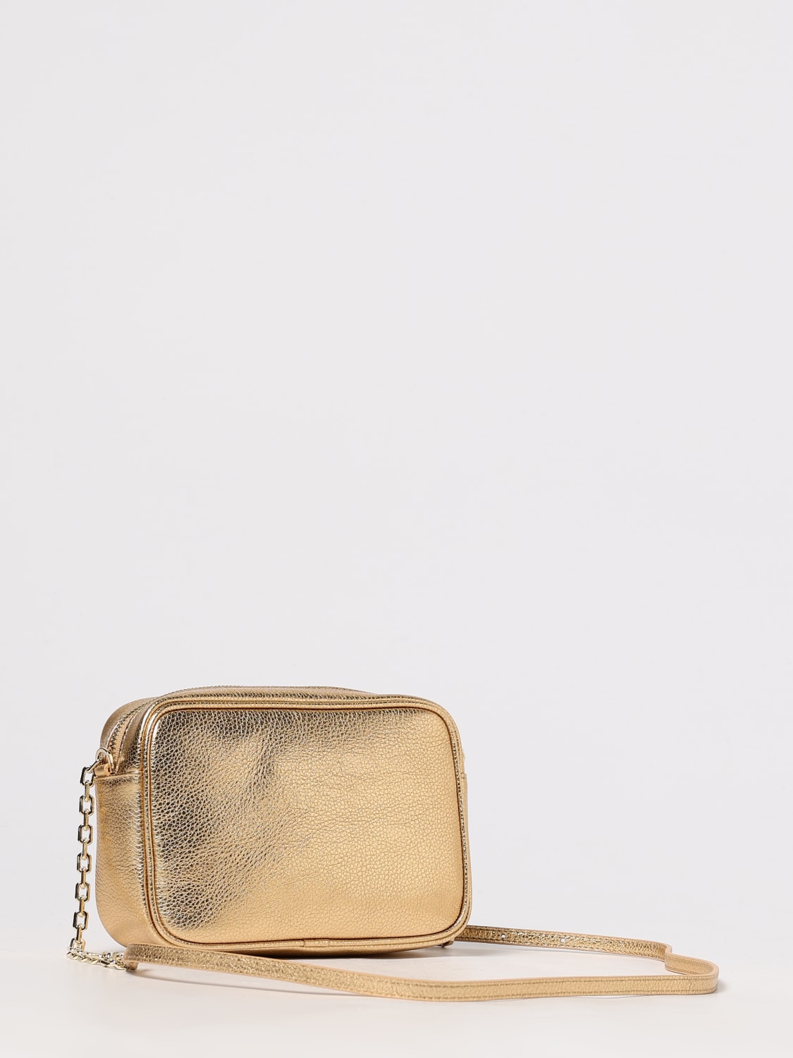 PATRIZIA PEPE BORSA A TRACOLLA: Borsa a tracolla Patrizia Pepe in pelle, Oro - Img 2