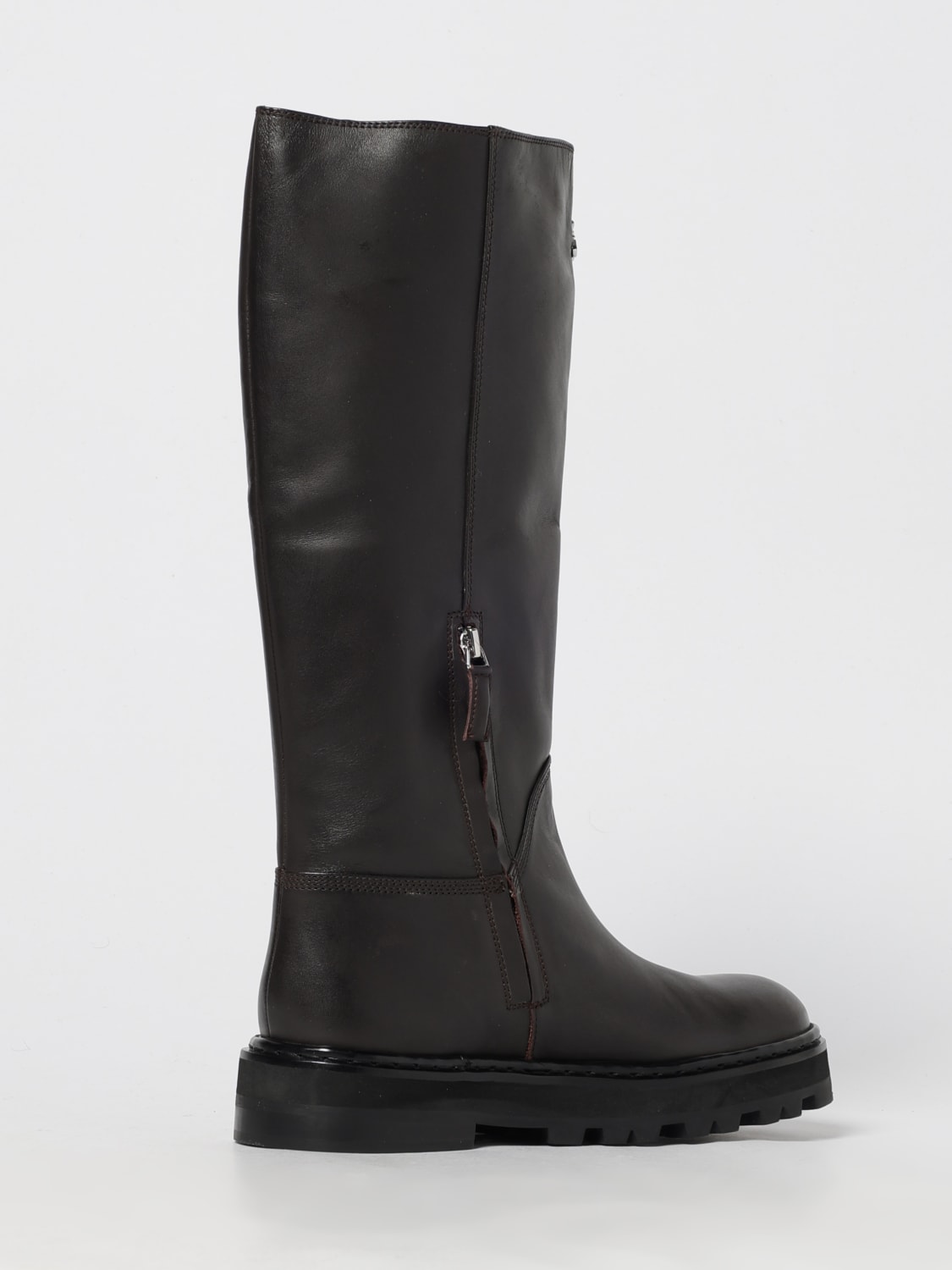 PATRIZIA PEPE BOTAS: Zapatos mujer Patrizia Pepe, Marrón - Img 3