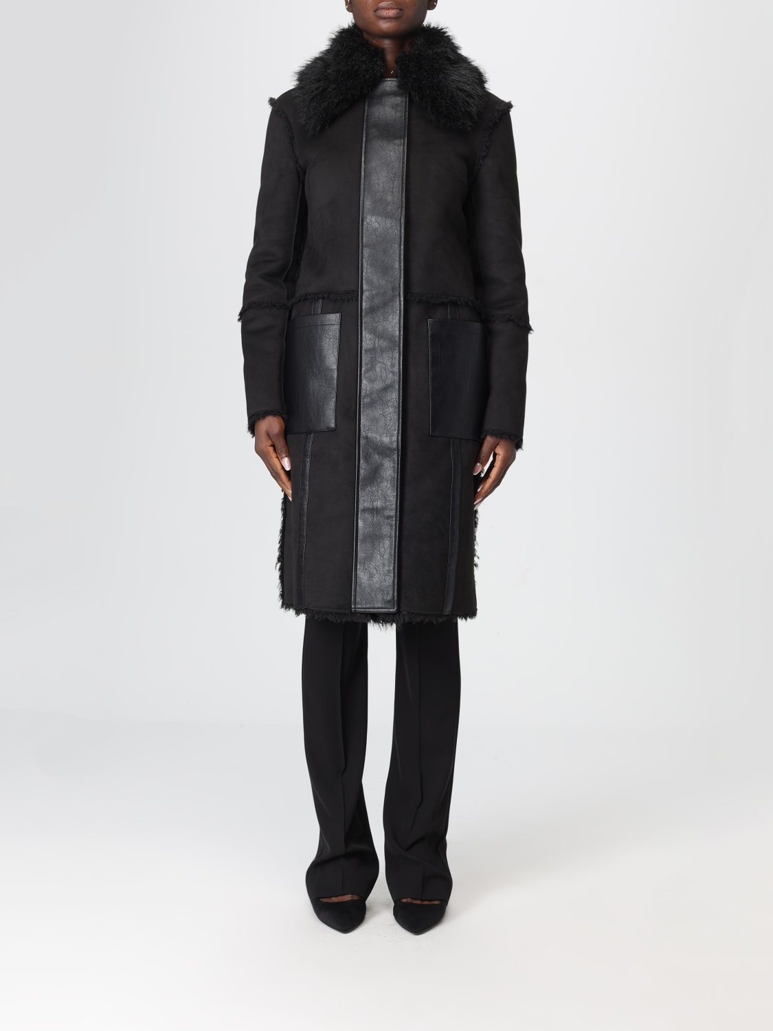 PATRIZIA PEPE MANTEL: Mantel damen Patrizia Pepe, Schwarz - Img 1