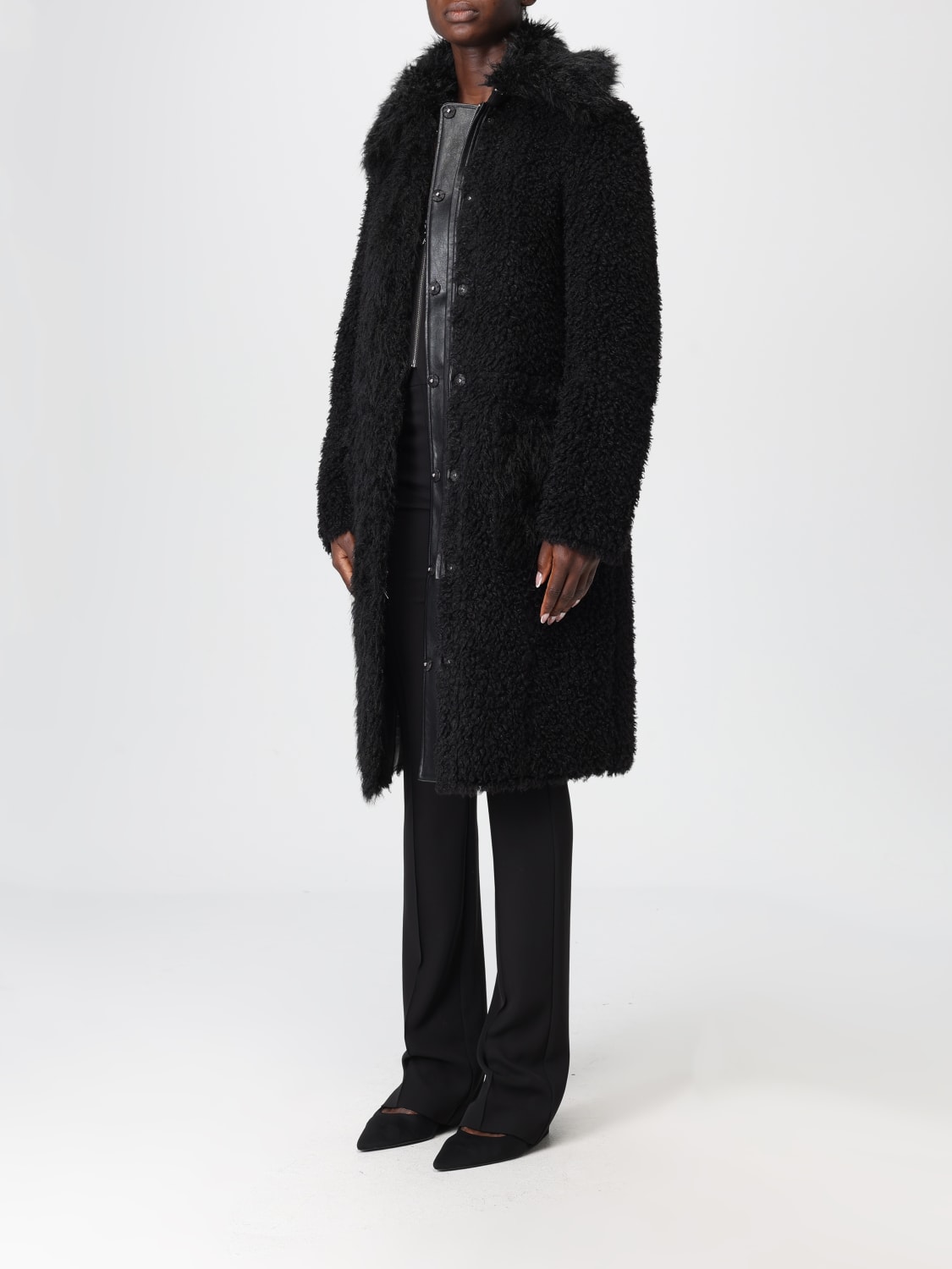 PATRIZIA PEPE MANTEL: Mantel damen Patrizia Pepe, Schwarz - Img 3