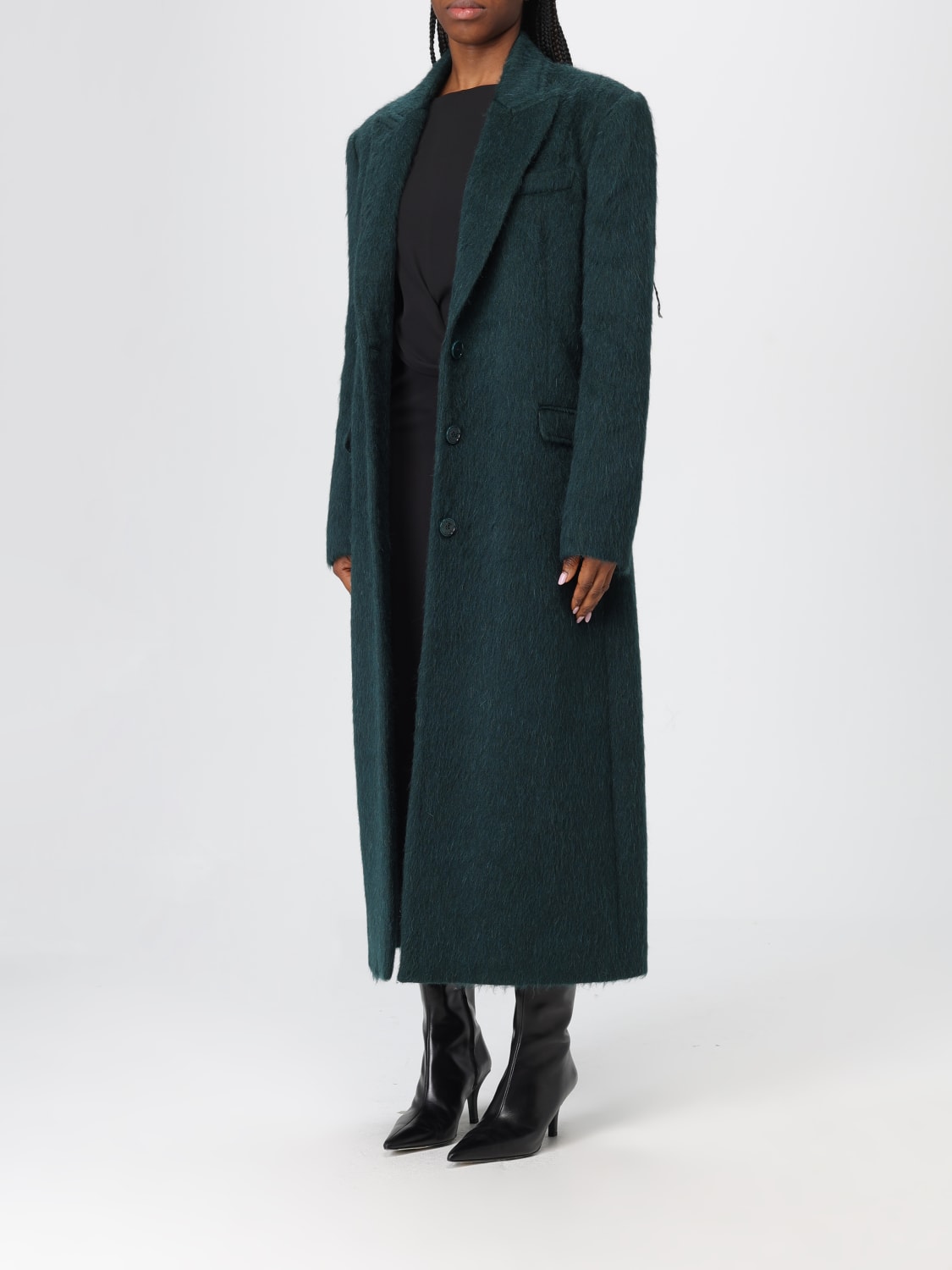 PATRIZIA PEPE 코트: 코트 여성 Patrizia Pepe, 그린 - Img 3