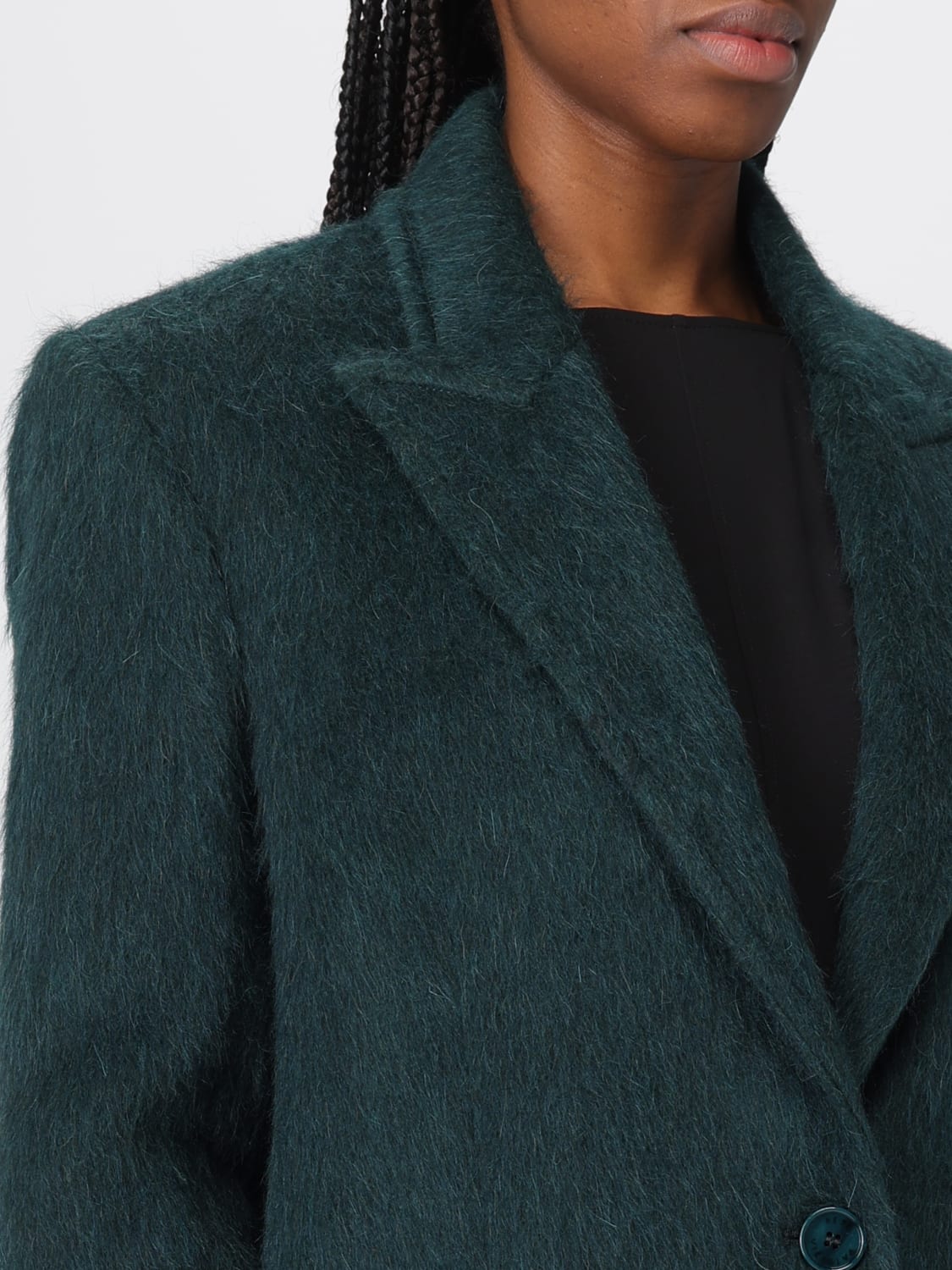 PATRIZIA PEPE 코트: 코트 여성 Patrizia Pepe, 그린 - Img 4