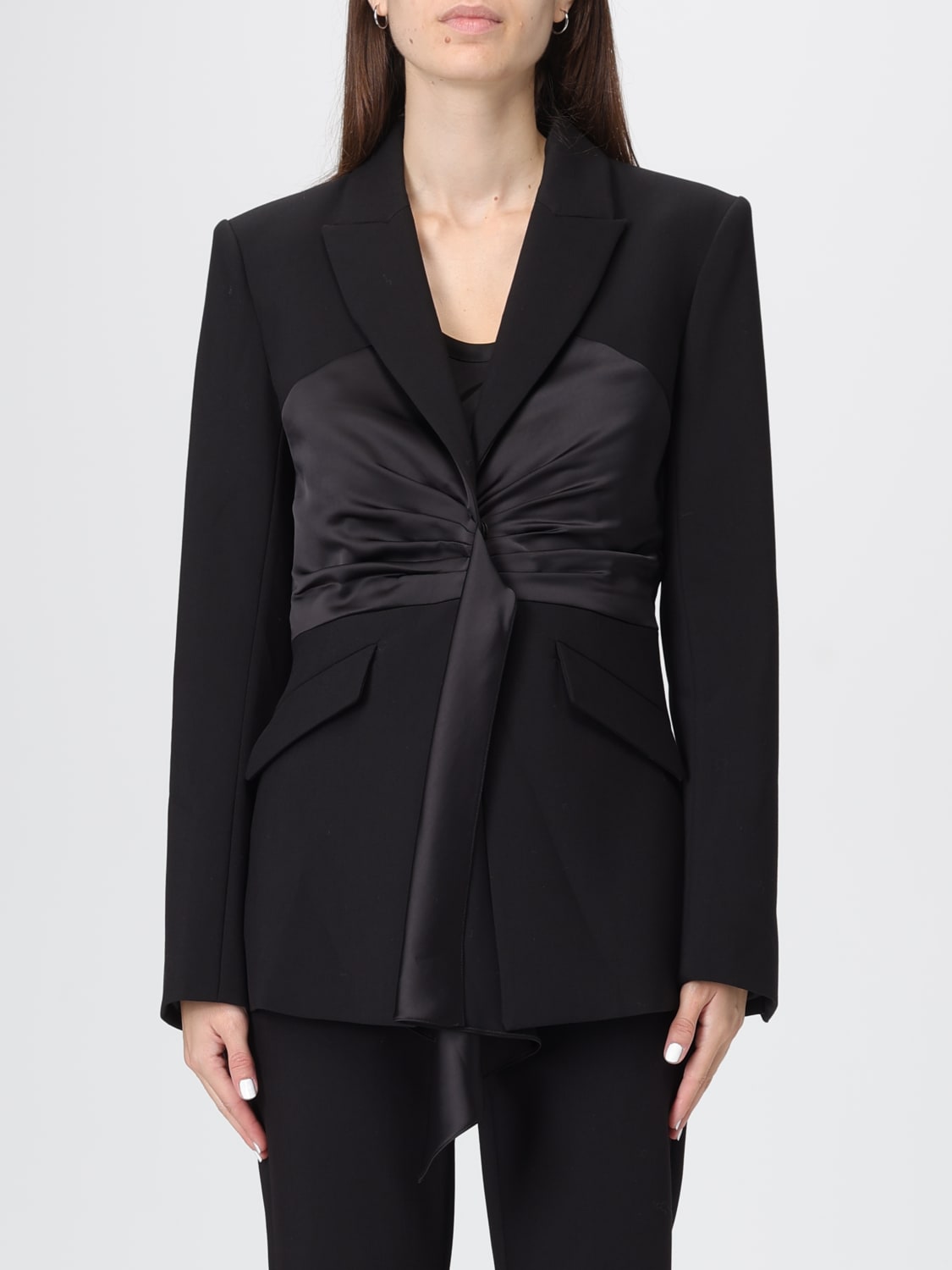 PATRIZIA PEPE JACKET: Blazer woman Patrizia Pepe, Black - Img 1
