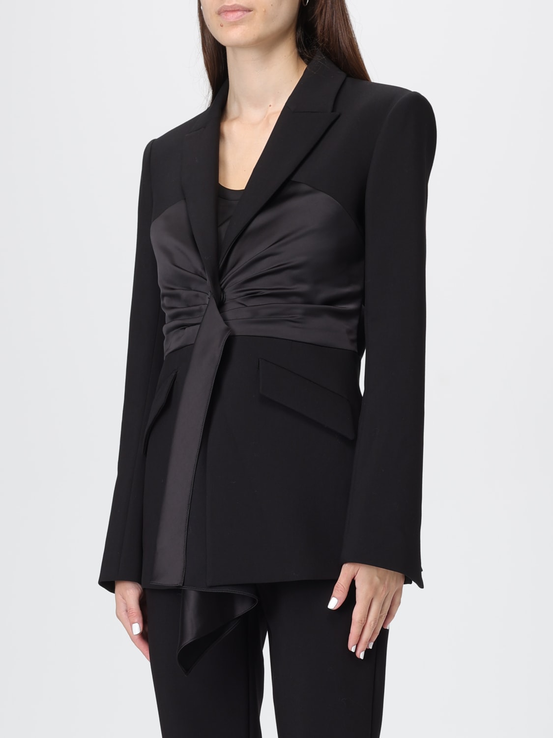 PATRIZIA PEPE JACKET: Blazer woman Patrizia Pepe, Black - Img 4