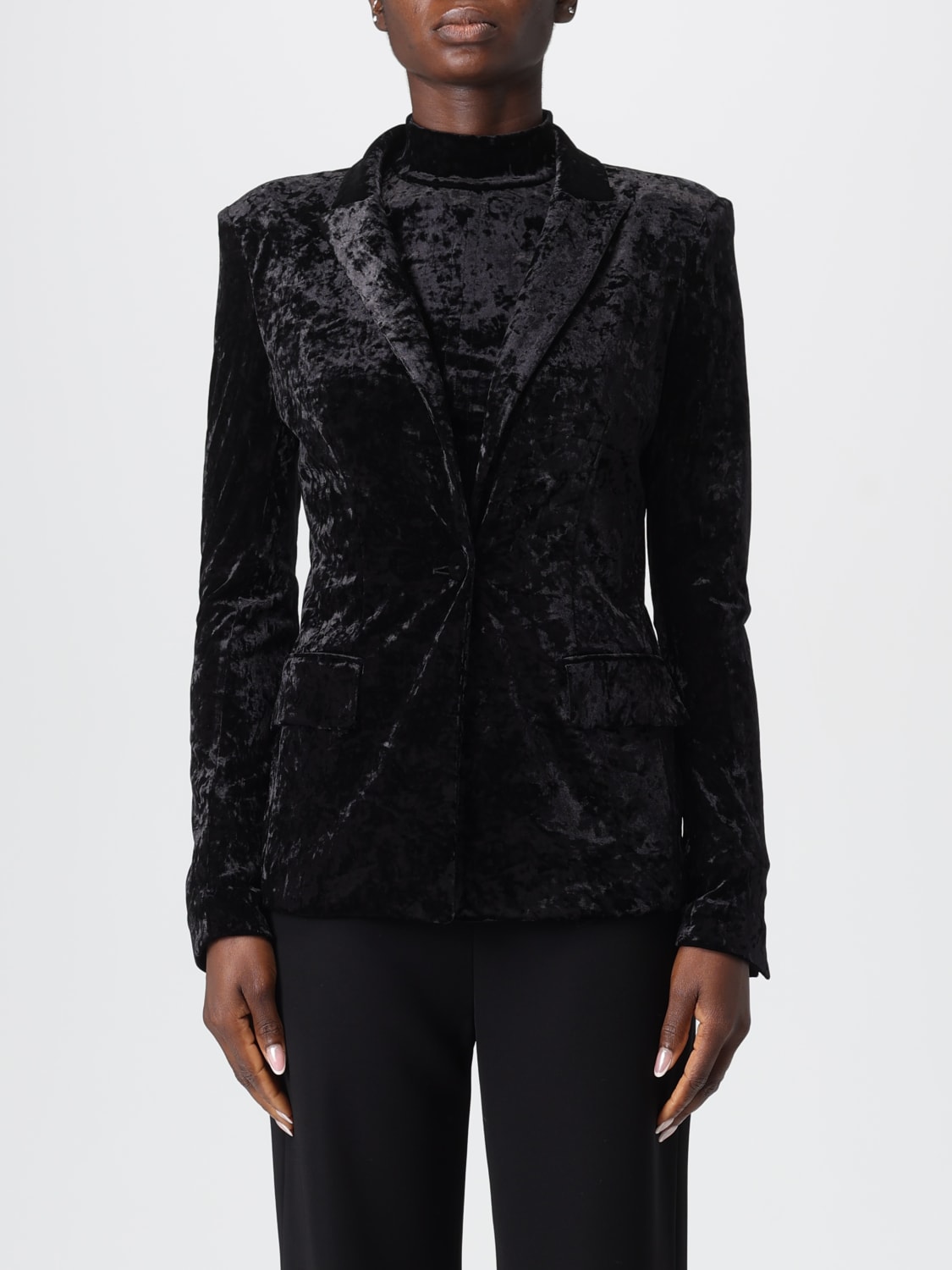 PATRIZIA PEPE JACKET: Blazer woman Patrizia Pepe, Black - Img 1