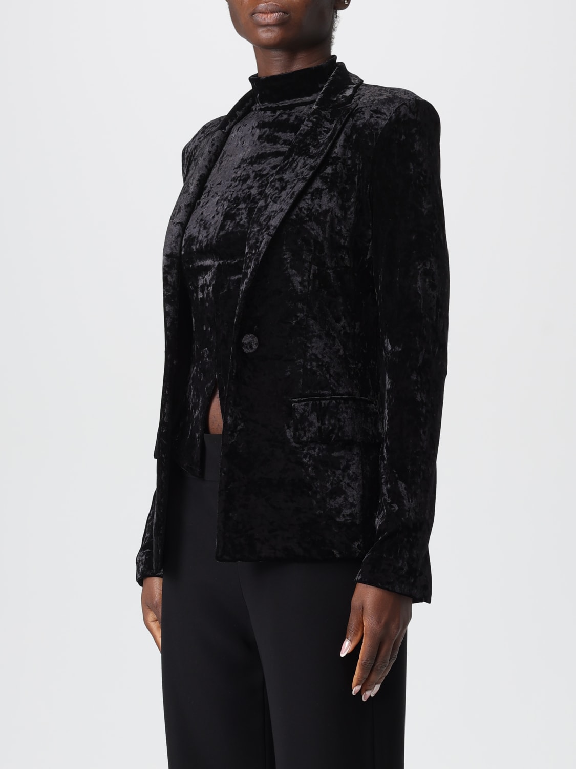 PATRIZIA PEPE JACKET: Blazer woman Patrizia Pepe, Black - Img 3