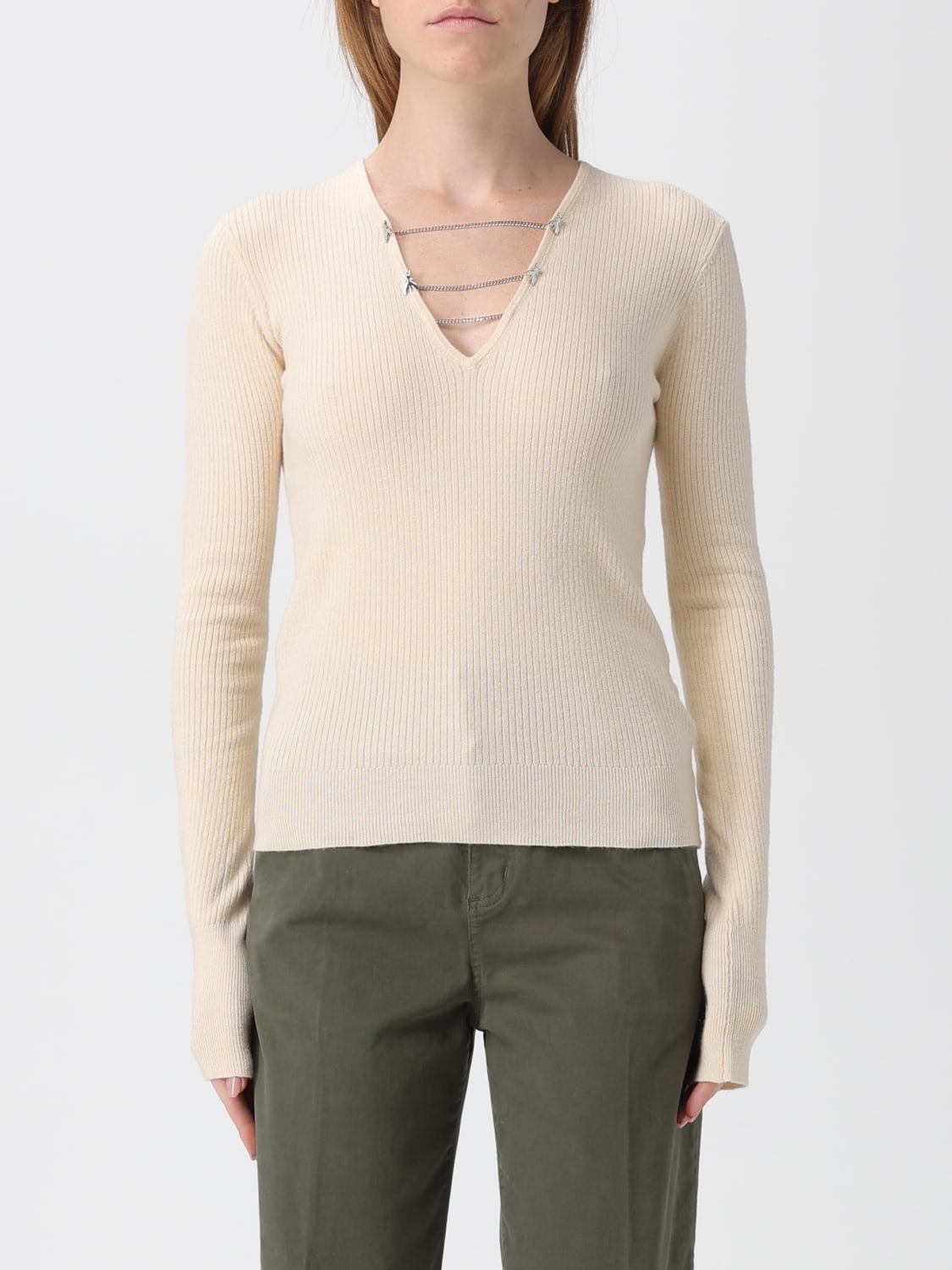 PATRIZIA PEPE SWEATER: Sweater woman Patrizia Pepe, Yellow Cream - Img 1