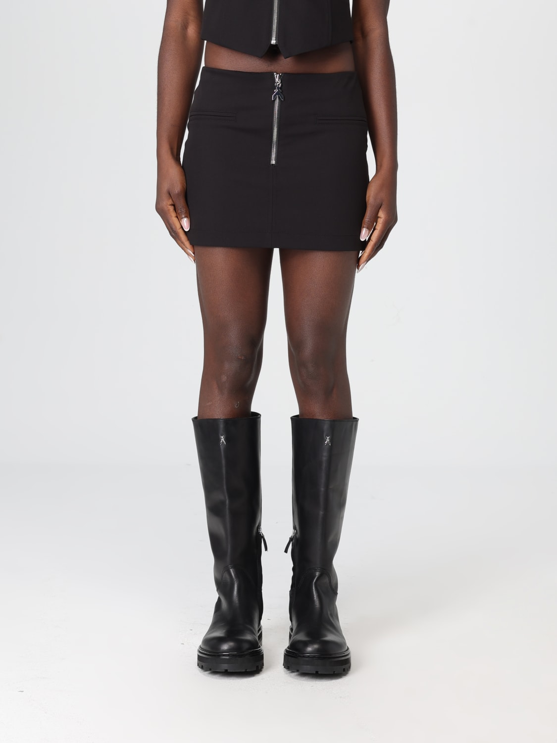 PATRIZIA PEPE FALDA: Falda mujer Patrizia Pepe, Negro - Img 1