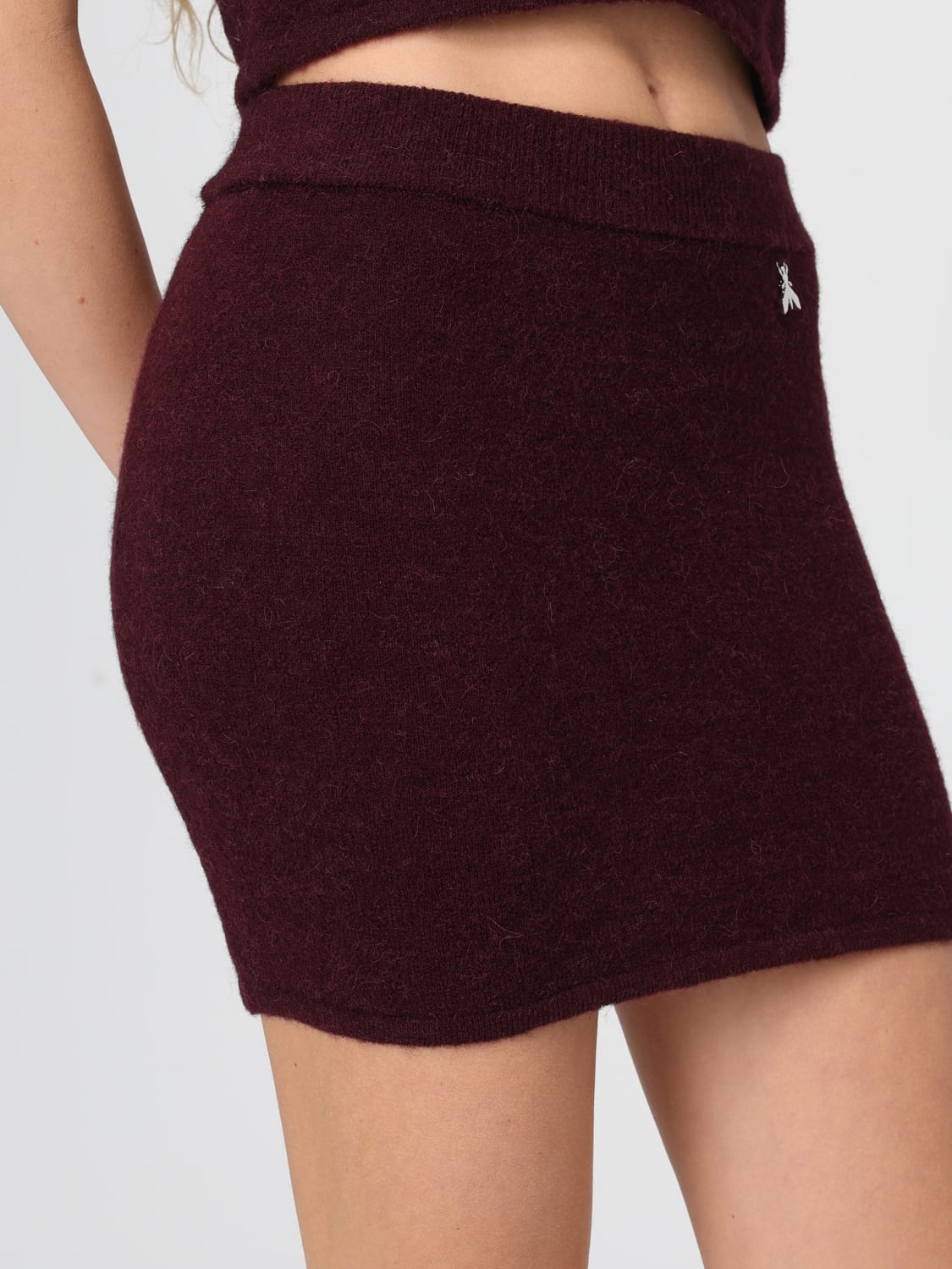 PATRIZIA PEPE FALDA: Falda mujer Patrizia Pepe, Granate - Img 3