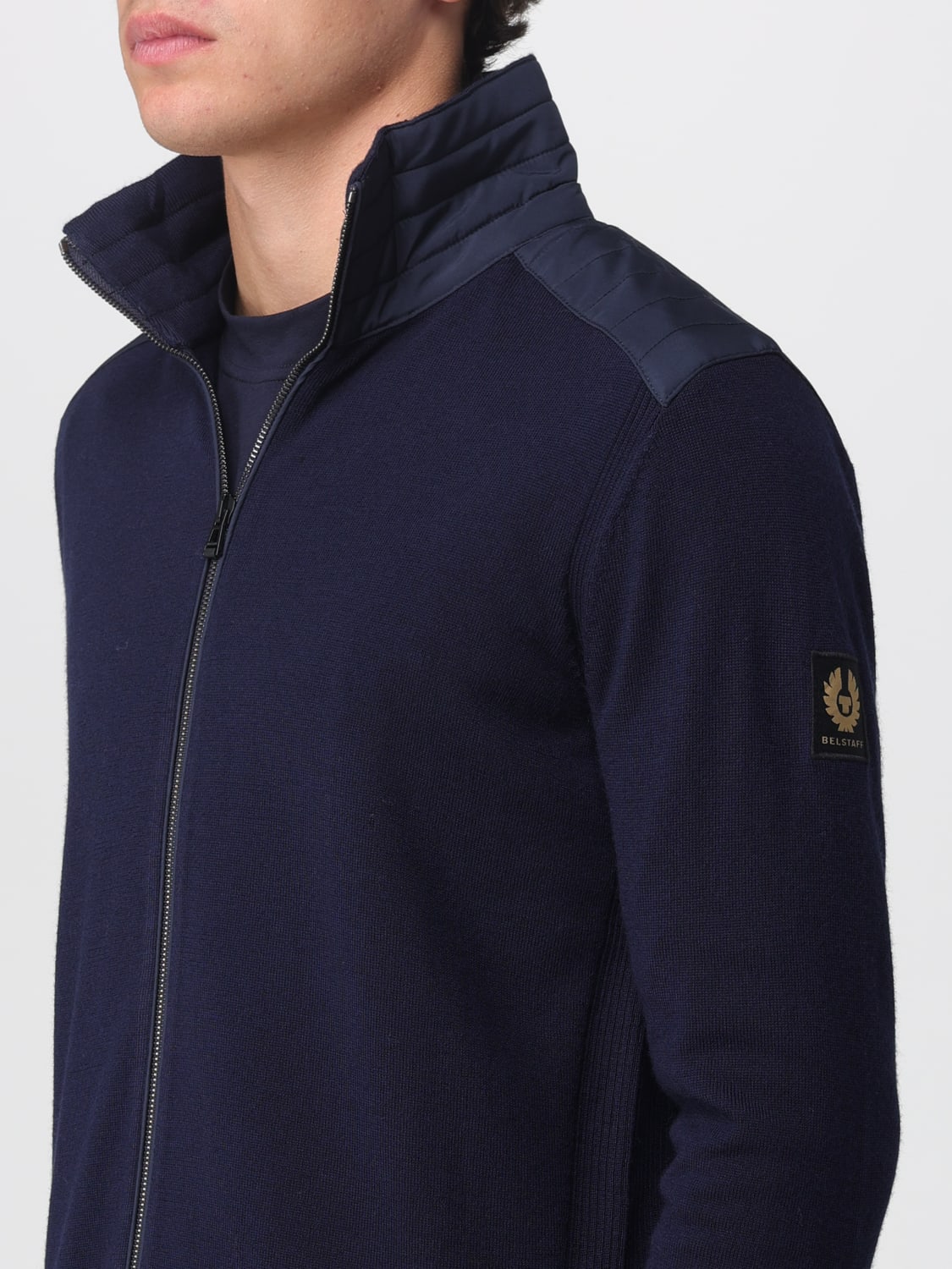 BELSTAFF JERSEY: Jersey hombre Belstaff, Azul Marino - Img 4