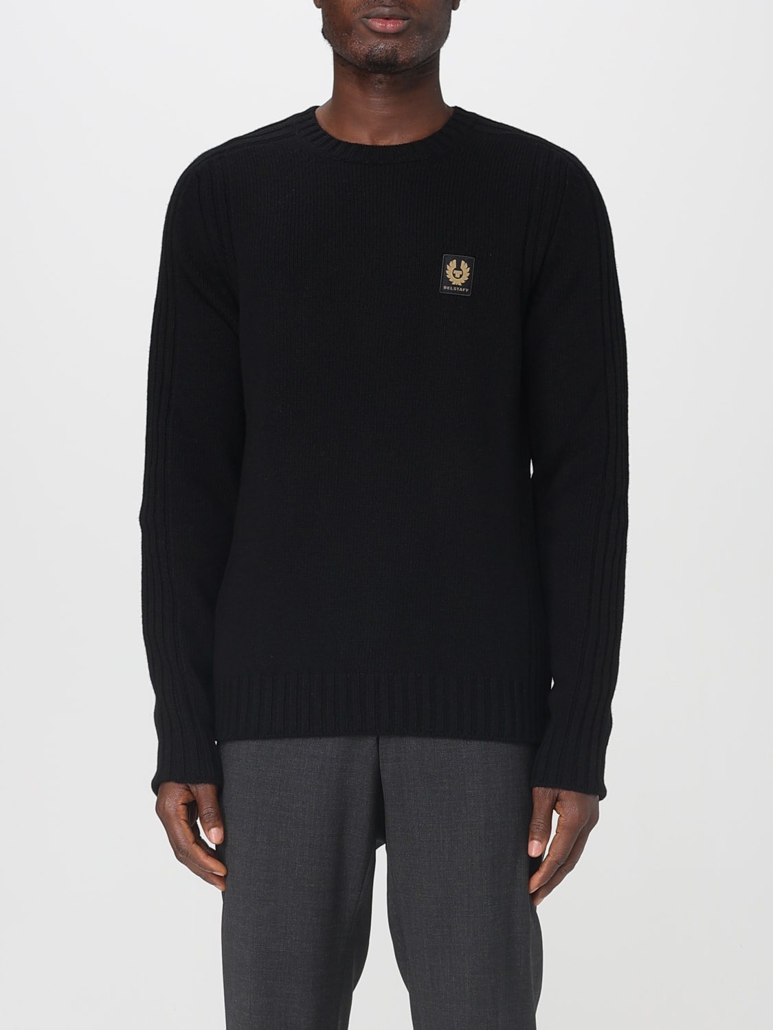 BELSTAFF SWEATER: Sweater men Belstaff, Black - Img 1