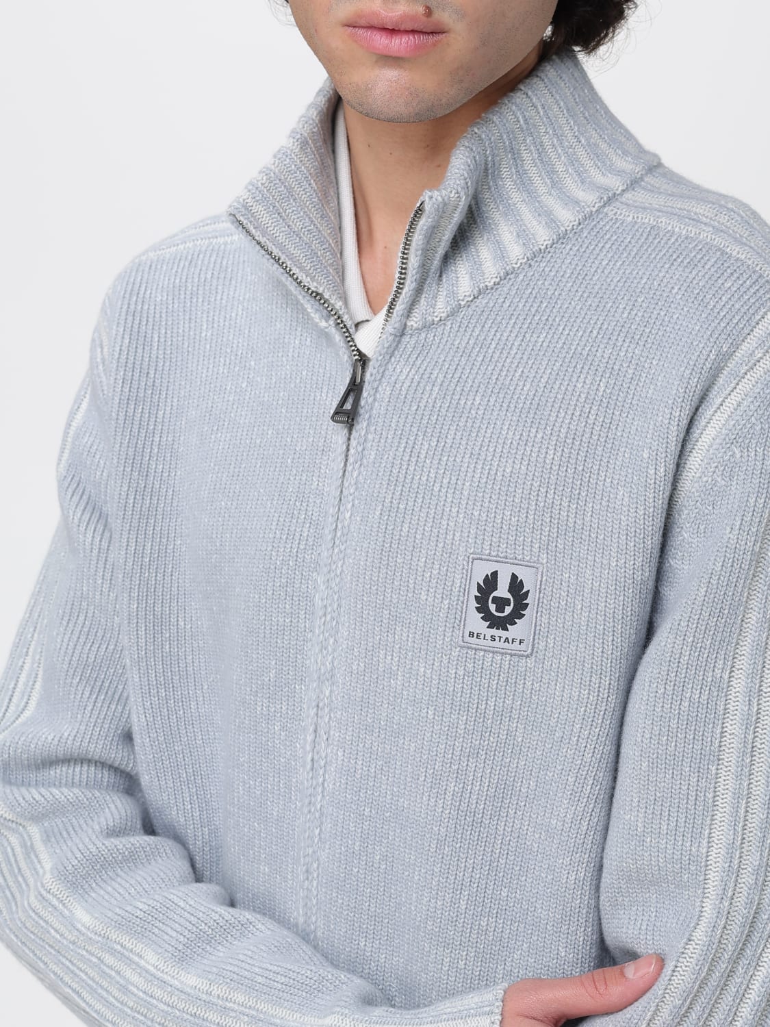 BELSTAFF SWEATER: Sweater men Belstaff, Blue - Img 4