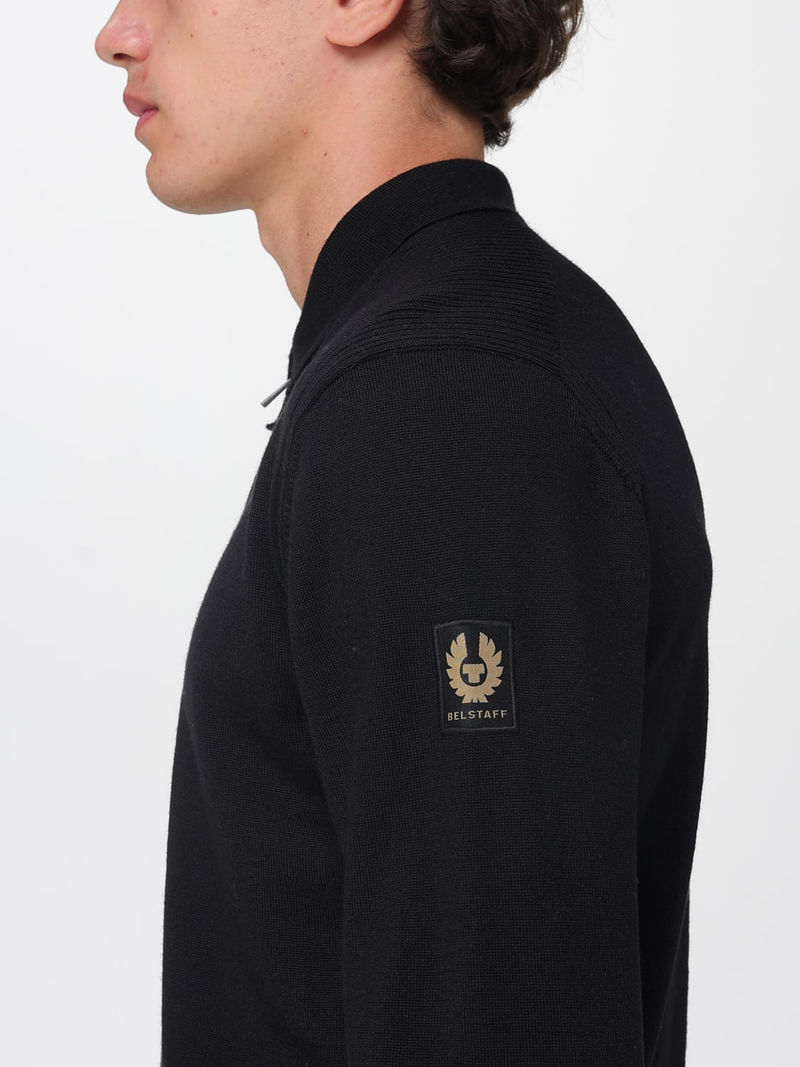 BELSTAFF POLO衫: 毛衣 男士 Belstaff, 黑色 - Img 3