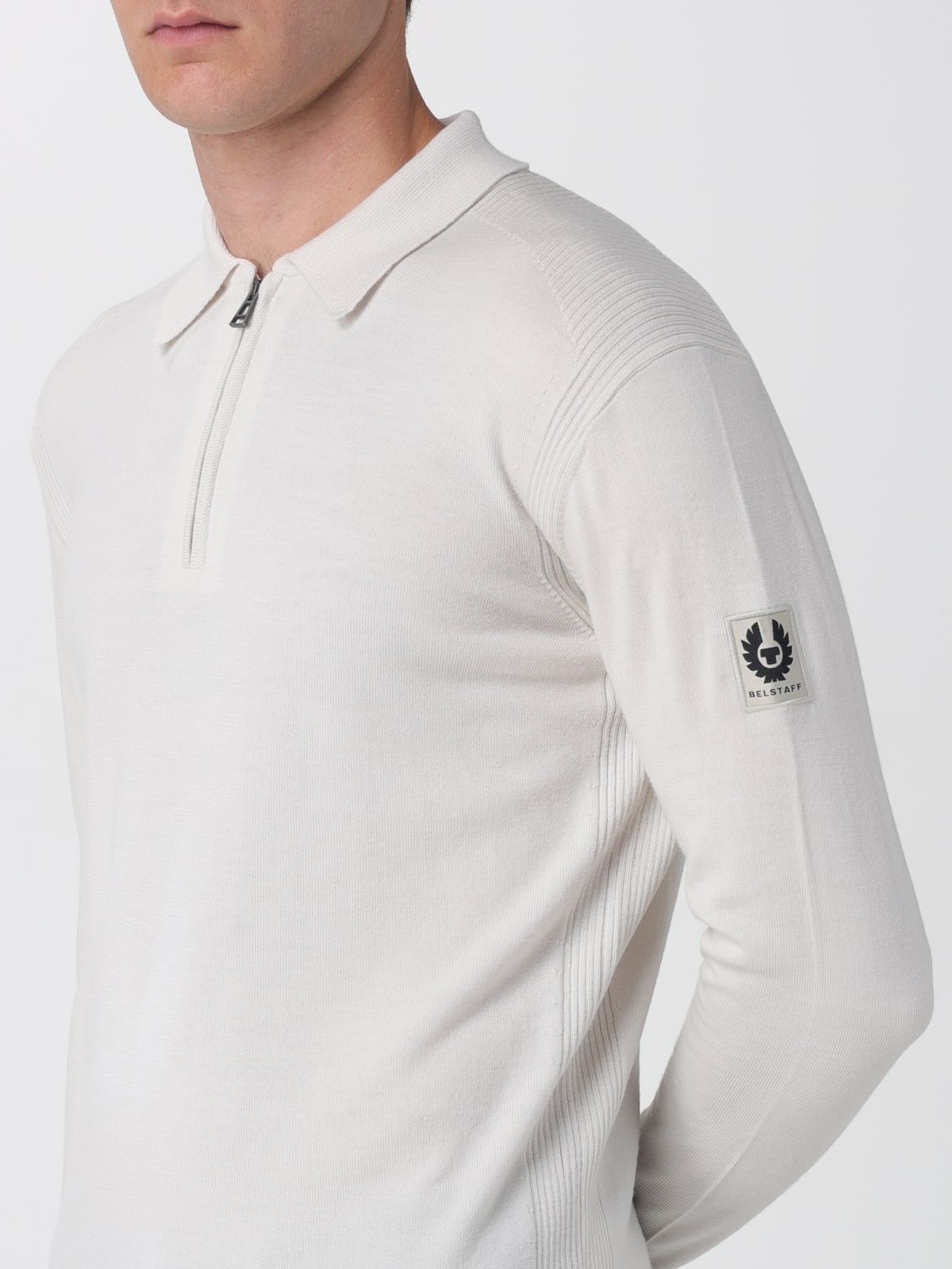 BELSTAFF POLO SHIRT: Sweater men Belstaff, Grey - Img 3