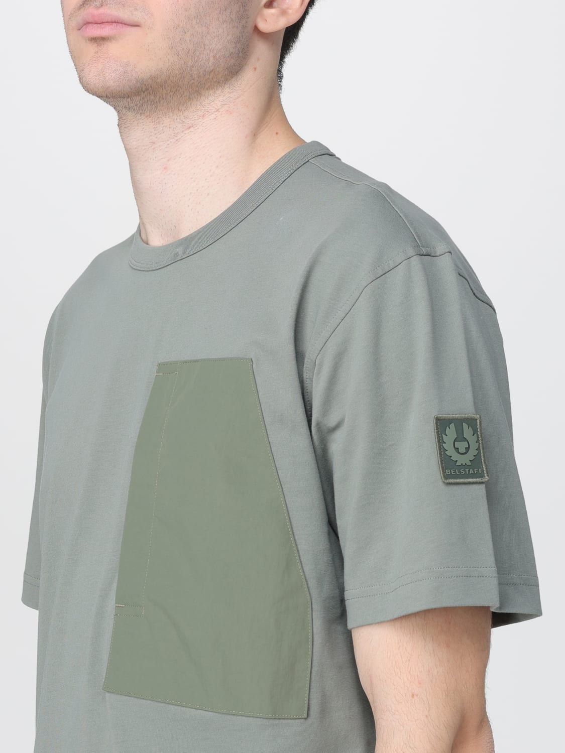 BELSTAFF T-SHIRT: T-shirt men Belstaff, Sage - Img 3