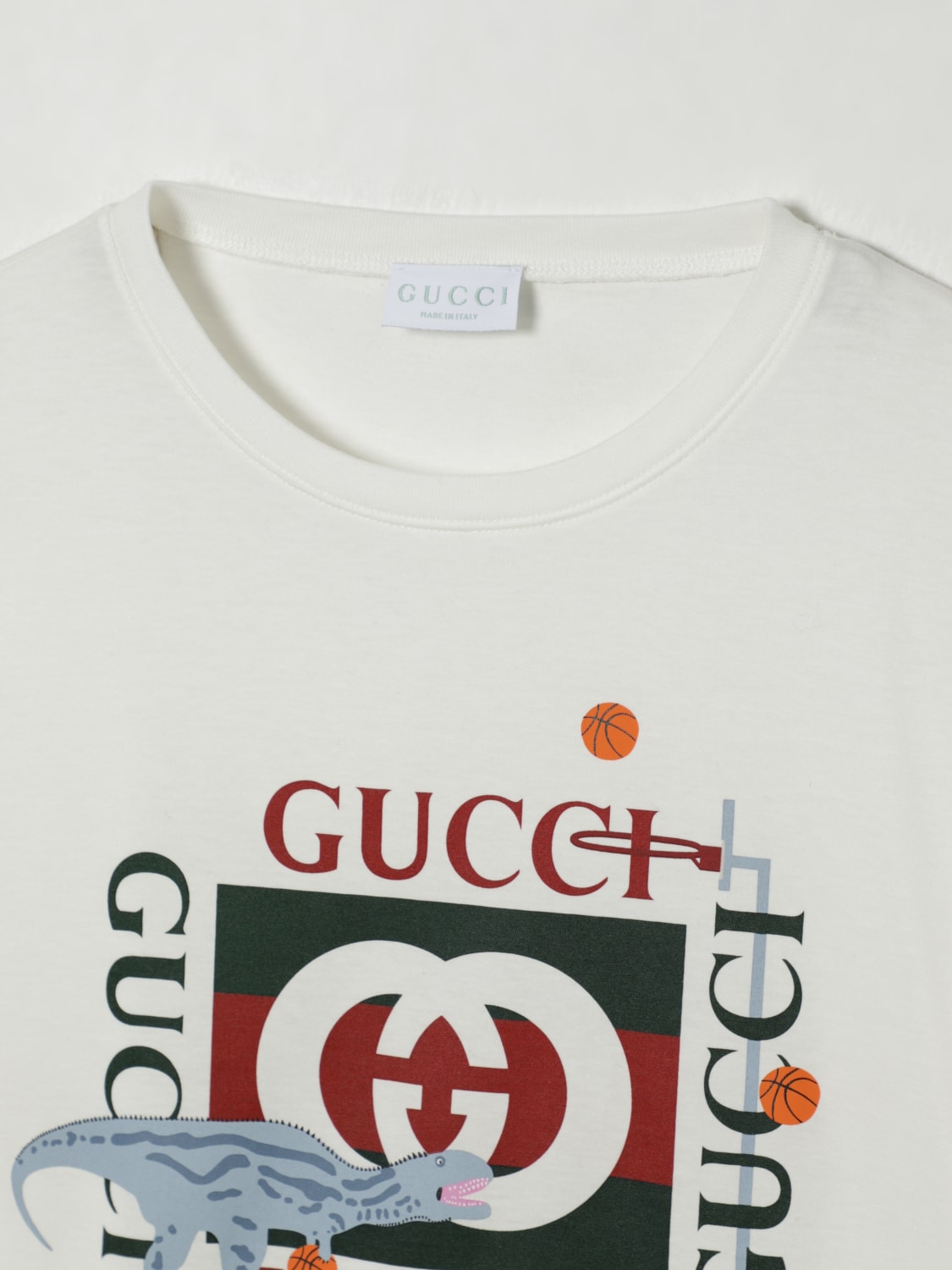 GUCCI T-SHIRT: T-shirt kids Gucci, White - Img 3