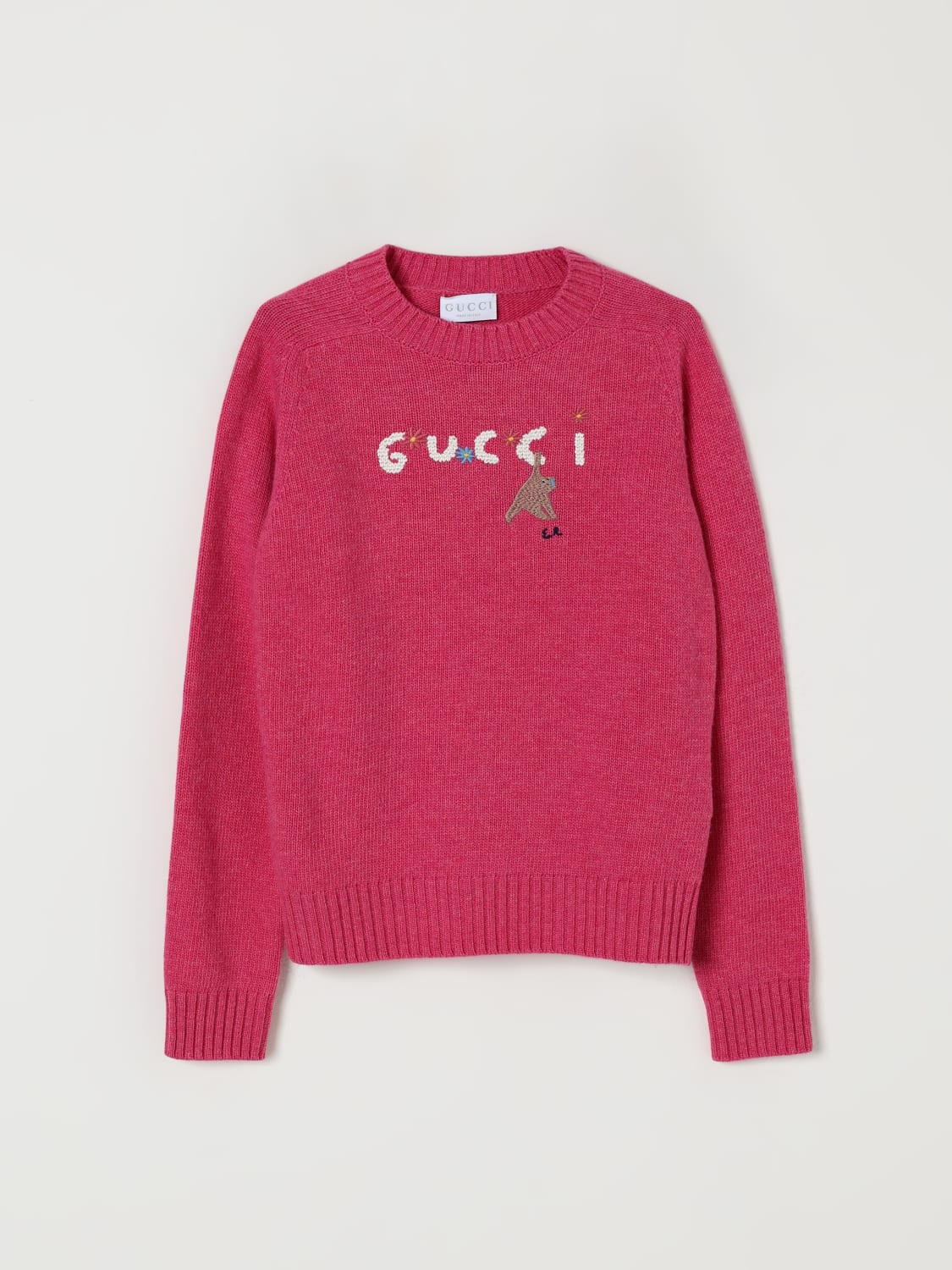 GUCCI SWEATER: Sweater kids Gucci, Fuchsia - Img 1