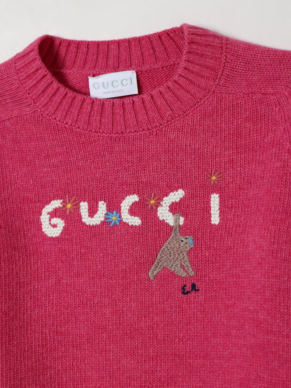 GUCCI SWEATER: Sweater kids Gucci, Fuchsia - Img 3