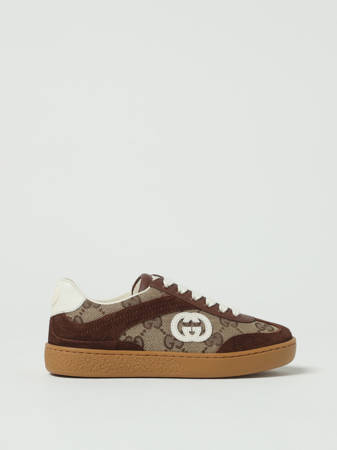 GUCCI SNEAKERS: Sneakers kids Gucci, Brown - Img 1