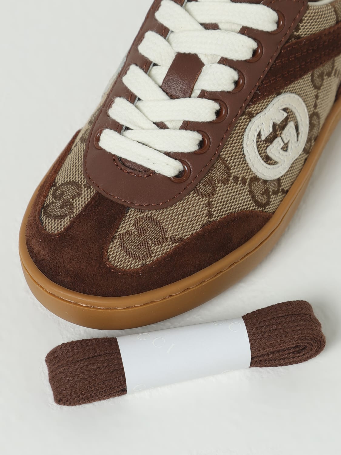 GUCCI SNEAKERS: Sneakers kids Gucci, Brown - Img 4