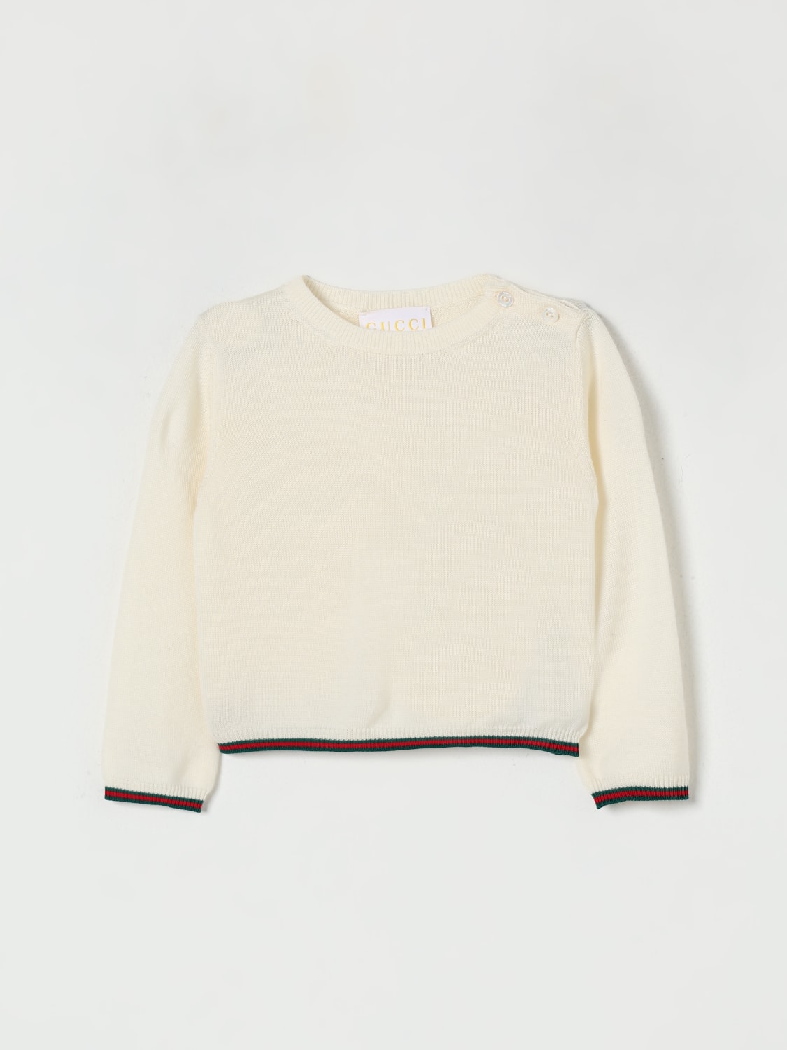GUCCI PULLOVER: Pullover kinder Gucci, Weiß - Img 1